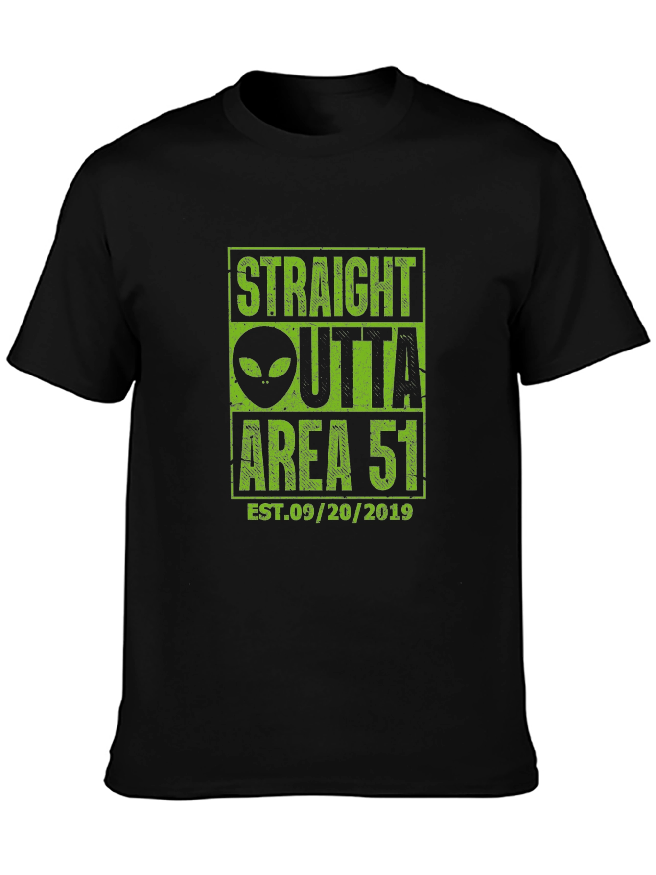 Straight Outta Area 51 T-Shirt - Alien Design