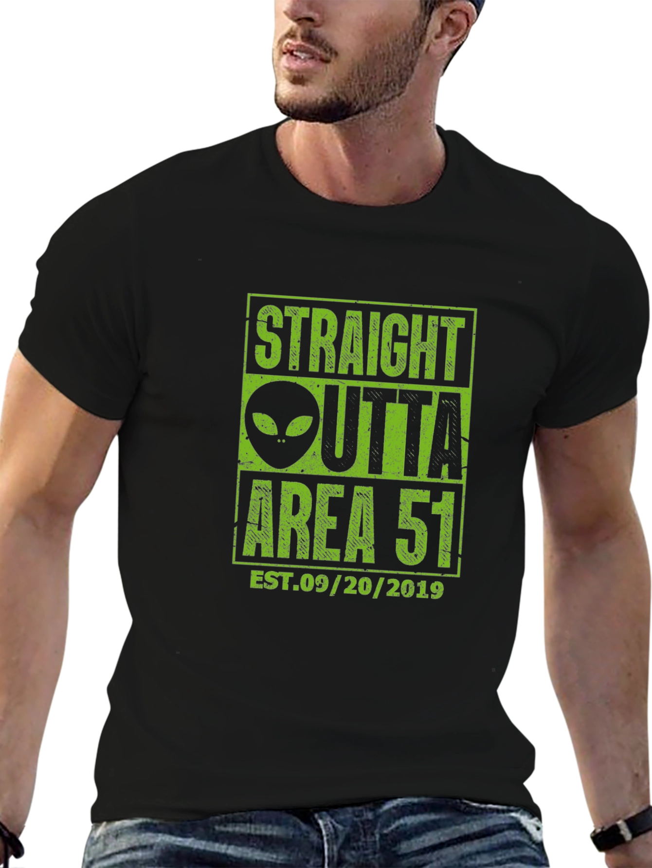 Straight Outta Area 51 T-Shirt - Alien Design