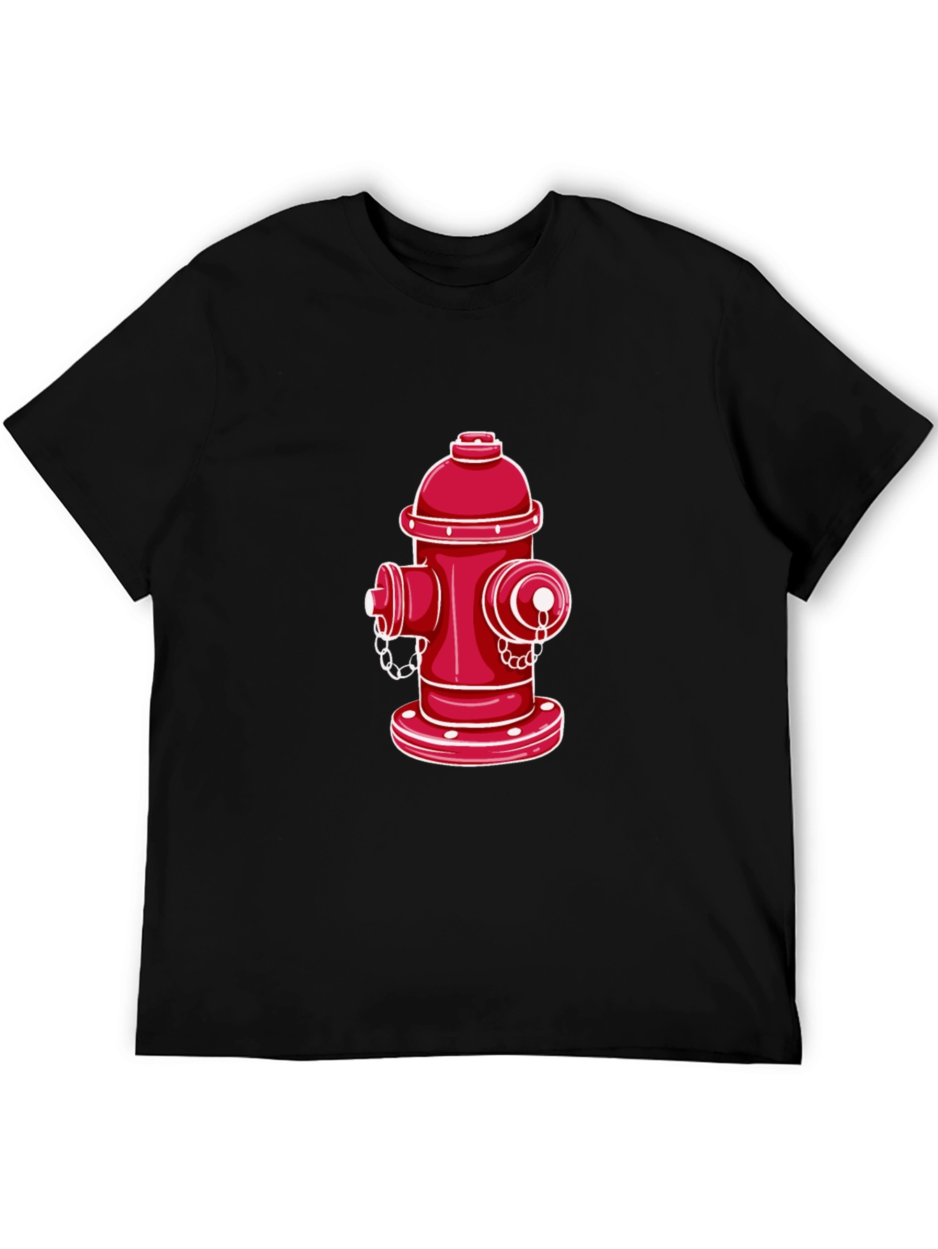 Fire Hydrant Graphic Tee - Black