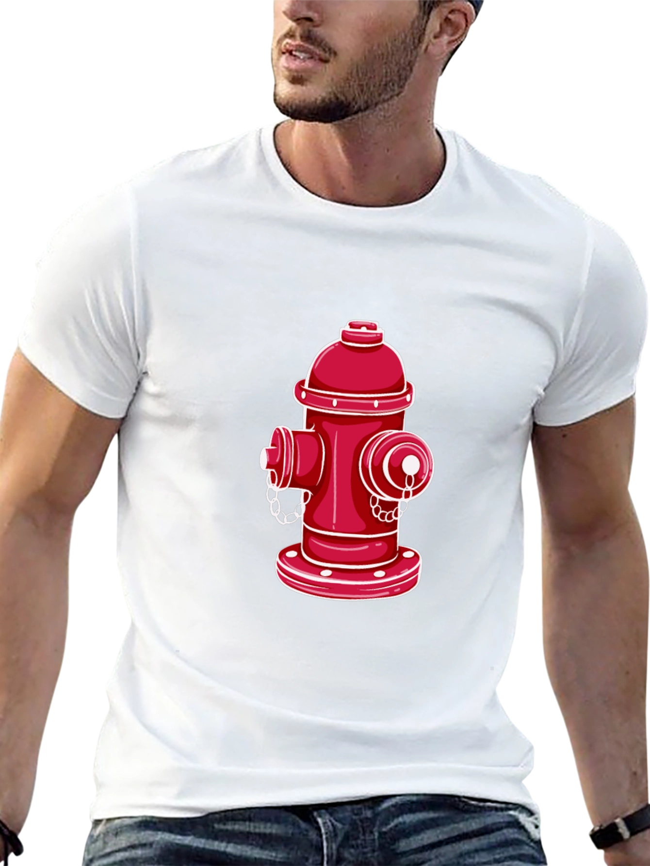 Fire Hydrant Graphic Tee - Black