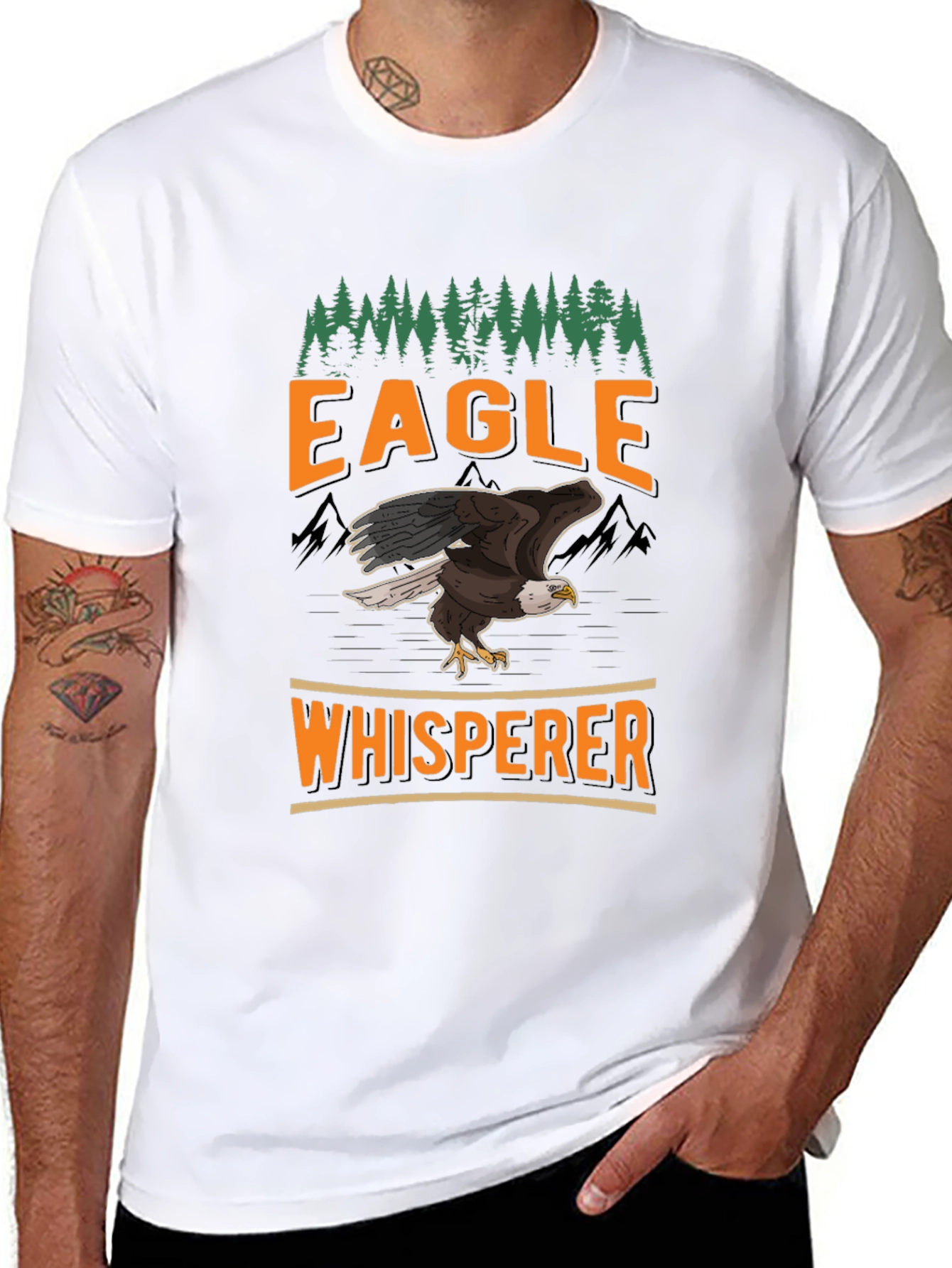 Eagle Whisperer Graphic Tee - Nature Lover T-Shirt