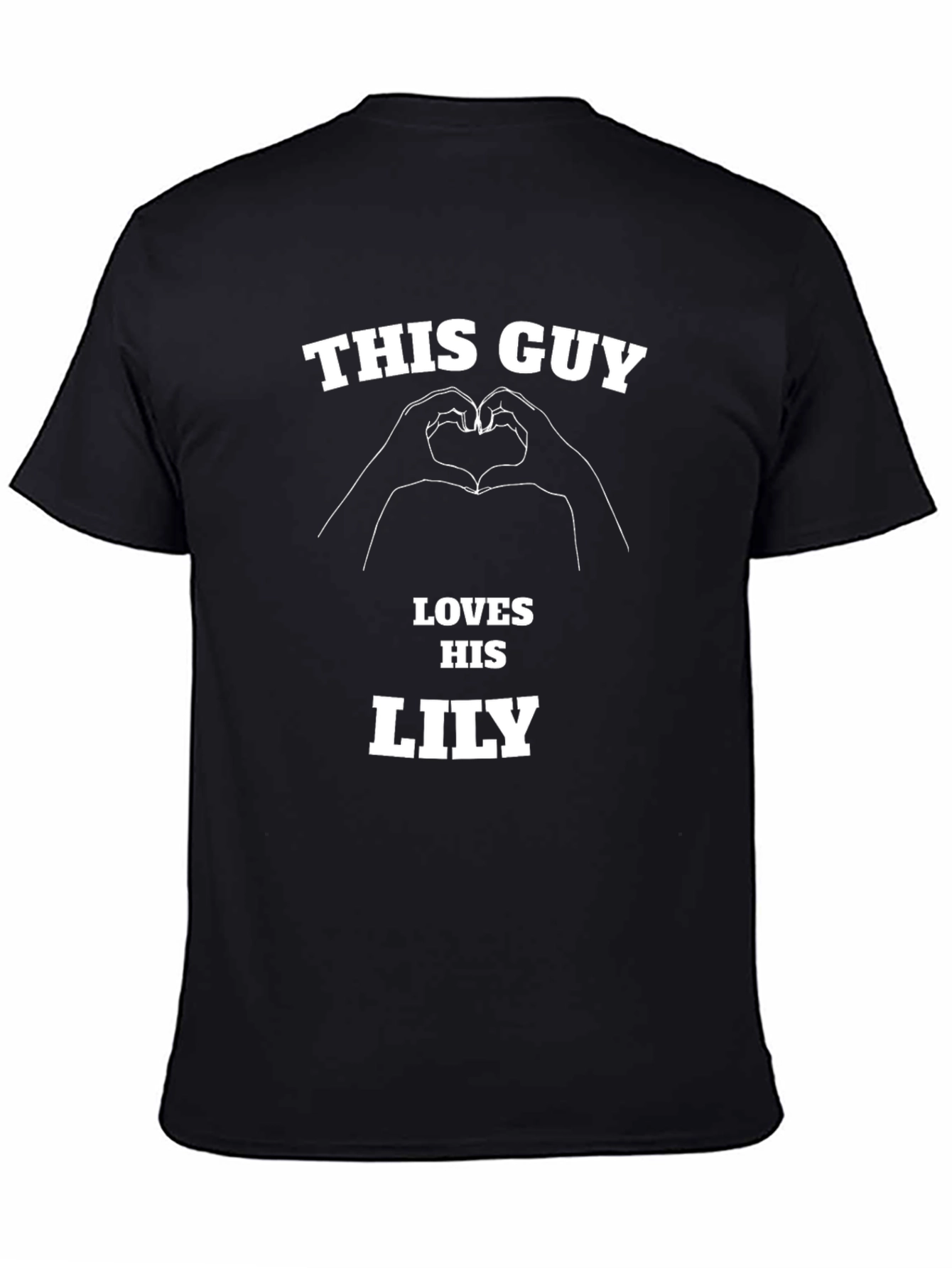 This Guy Loves His Lily Black T-Shirt