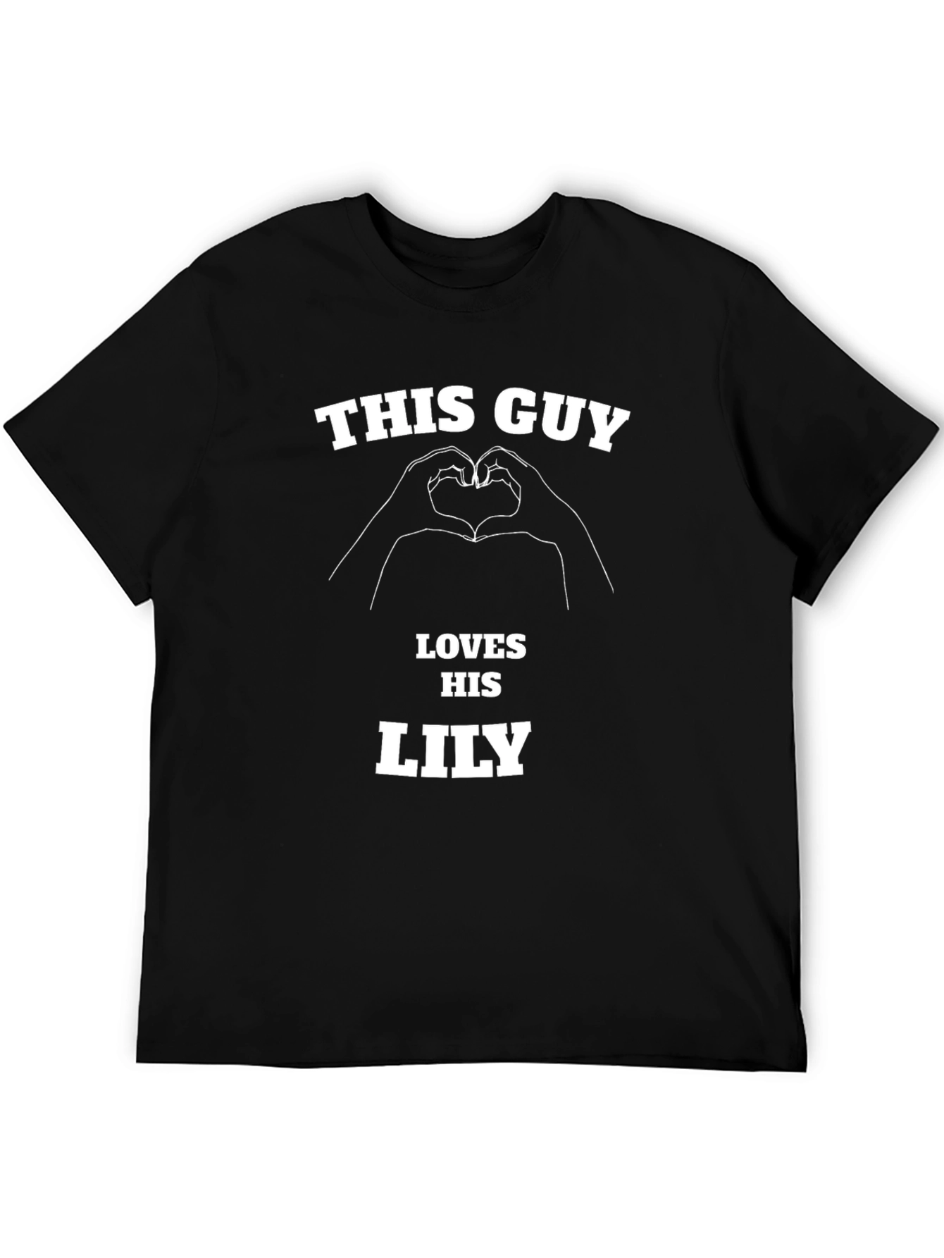 This Guy Loves His Lily Black T-Shirt
