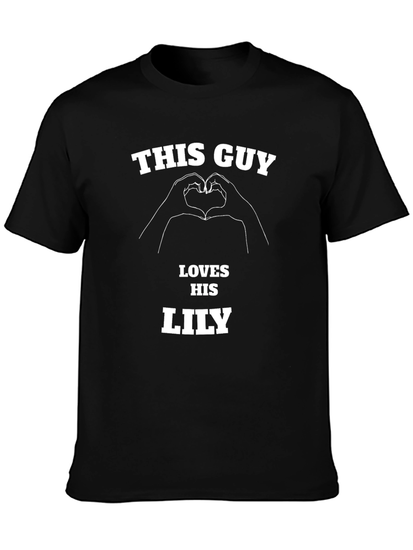 This Guy Loves His Lily Black T-Shirt
