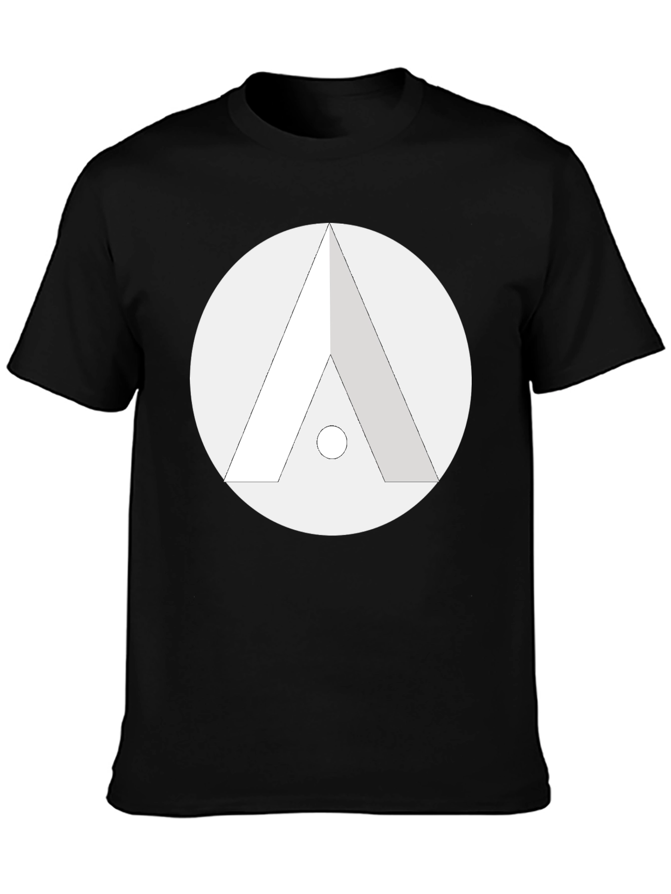 Geometric Logo Black T-Shirt