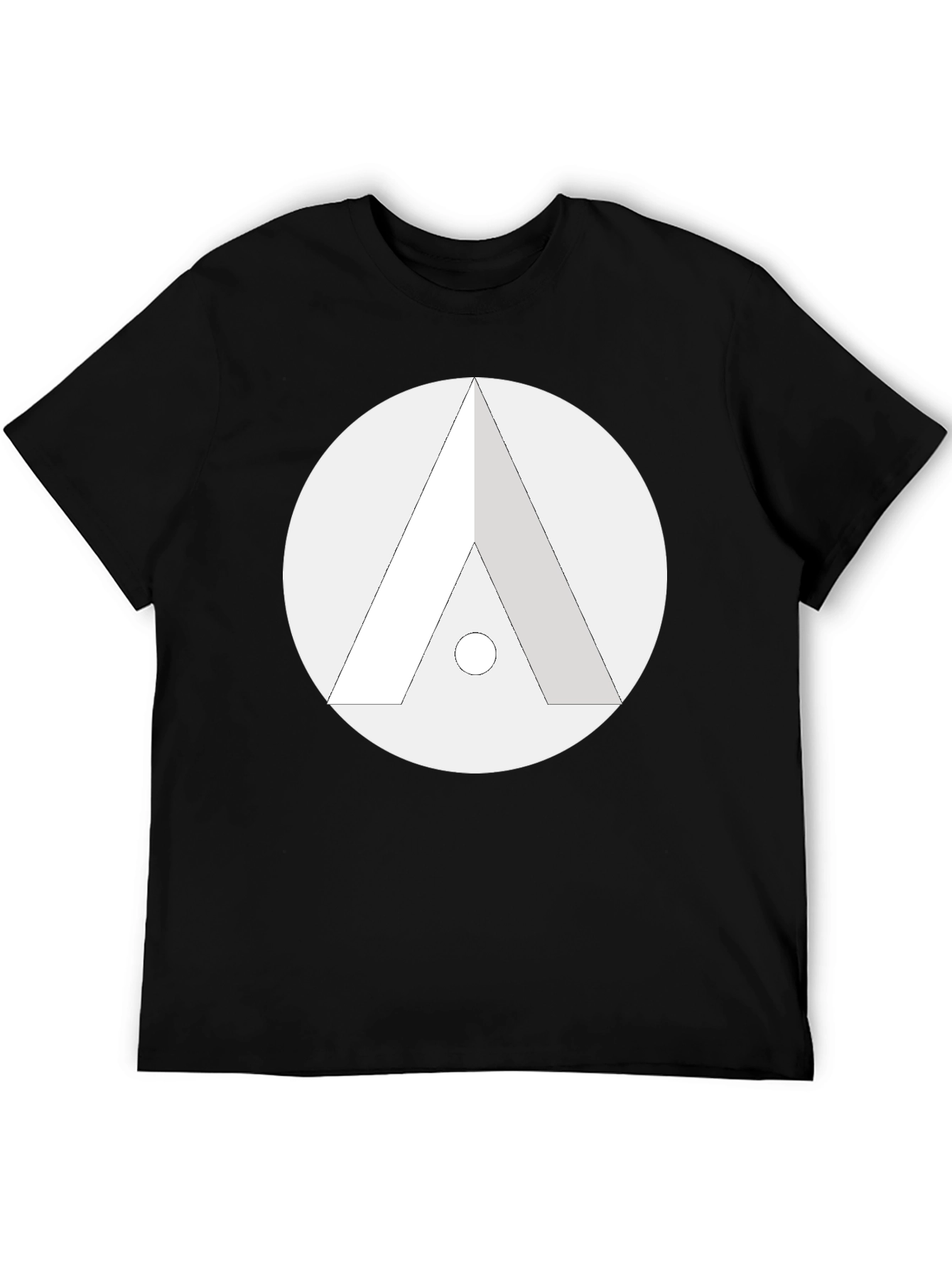 Geometric Logo Black T-Shirt