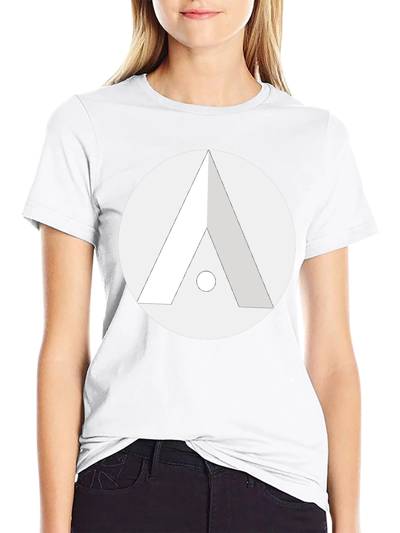 Geometric Logo Black T-Shirt
