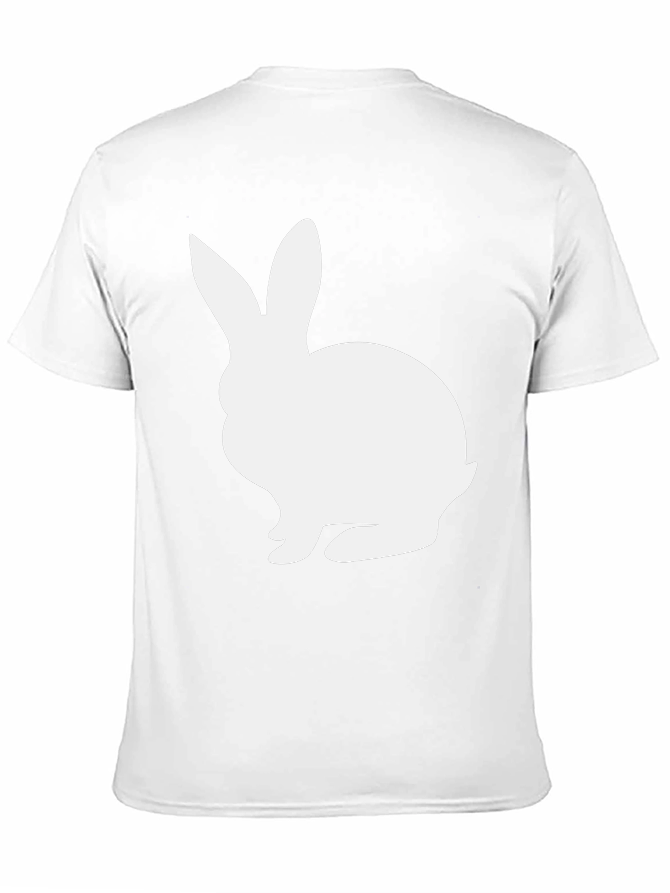 White Rabbit Graphic Tee - Black Cotton Blend