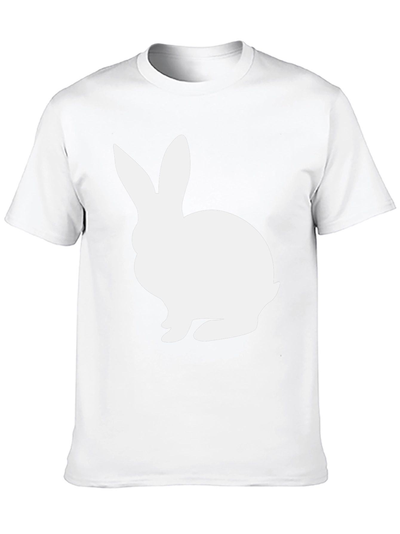 White Rabbit Graphic Tee - Black Cotton Blend