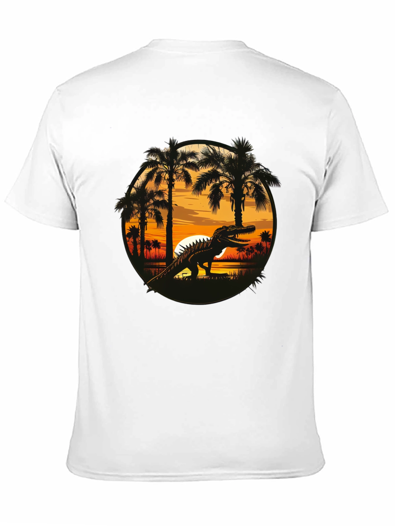 Dinosaur Sunset Graphic Tee