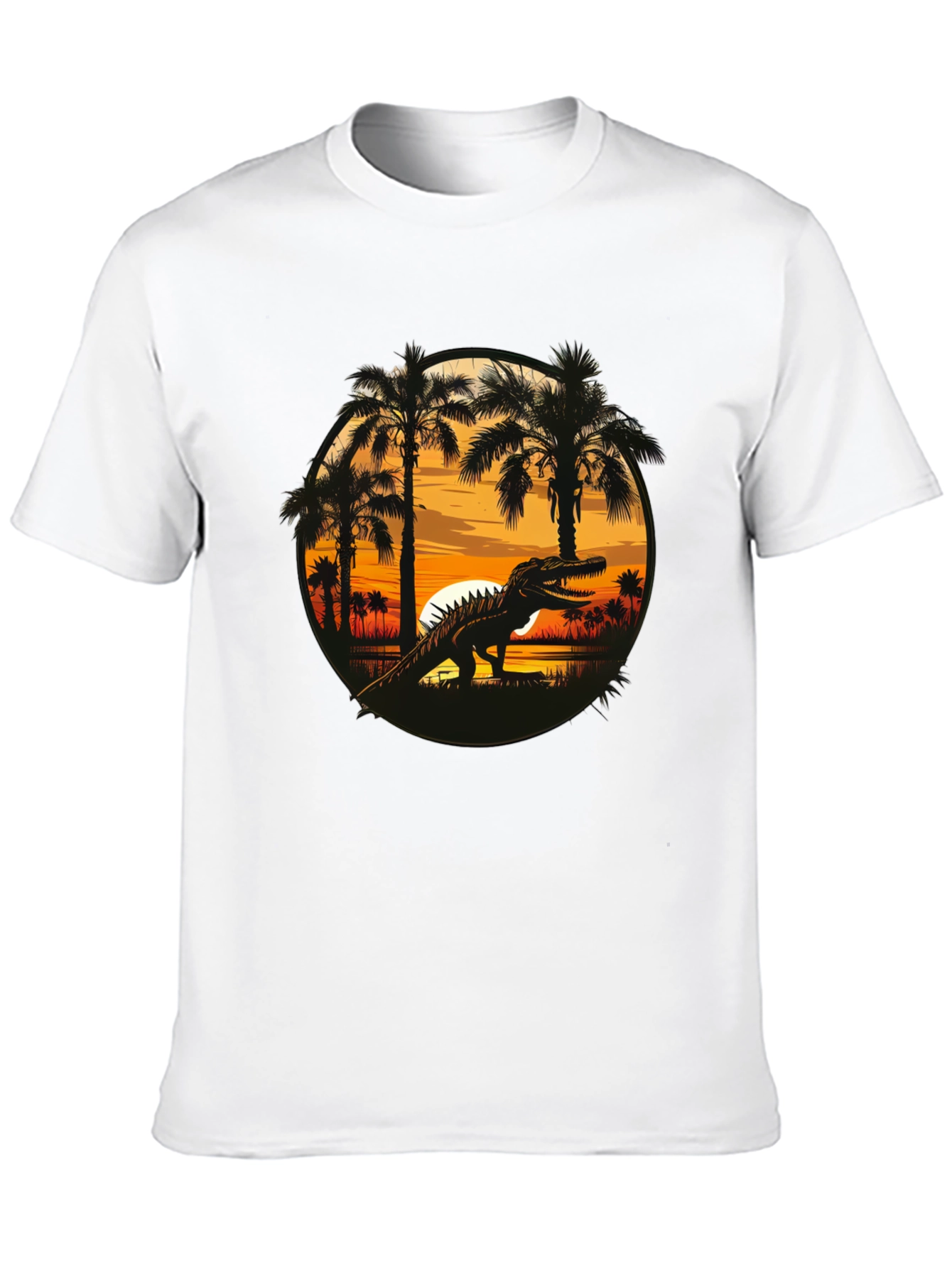 Dinosaur Sunset Graphic Tee