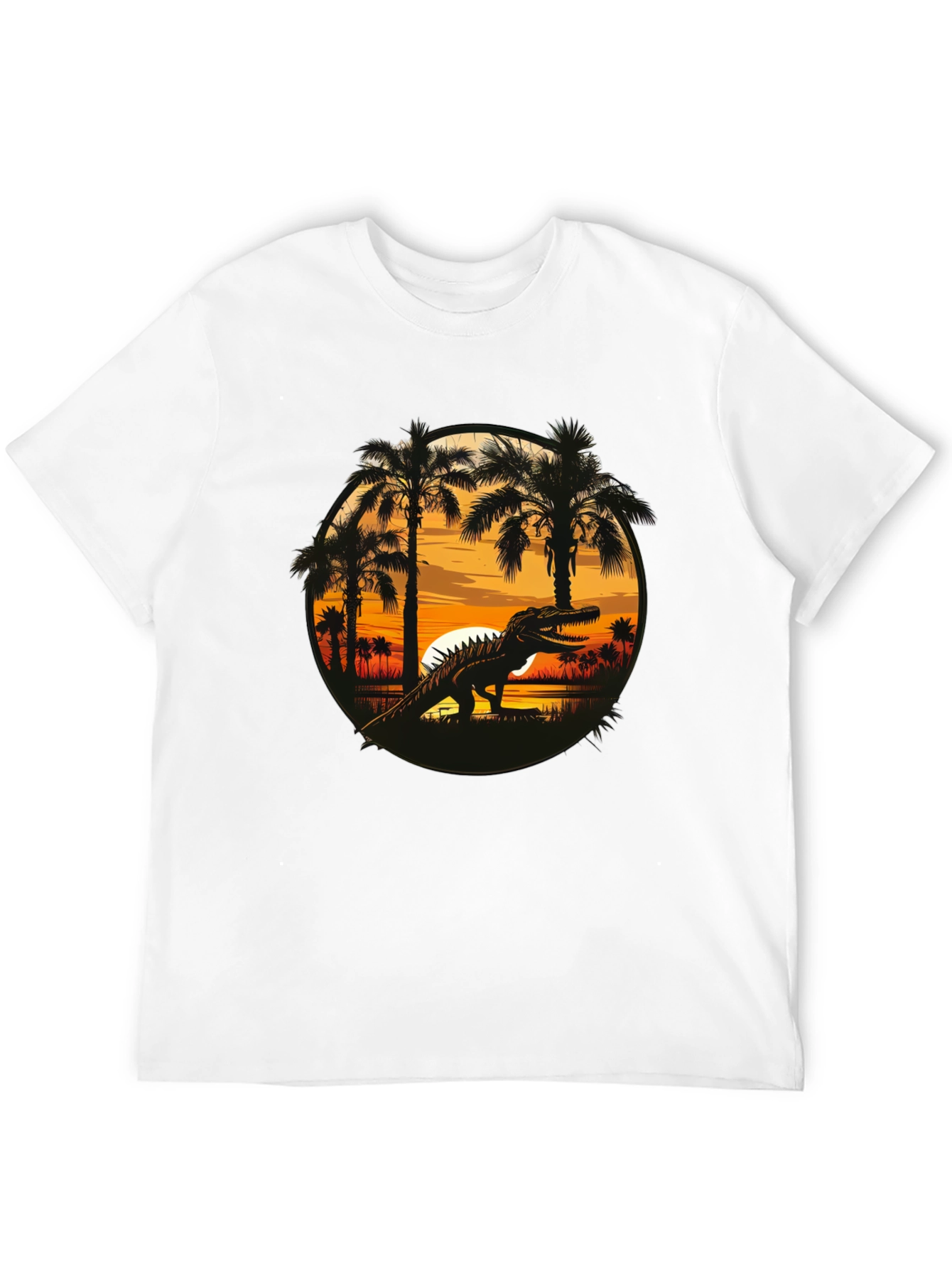 Dinosaur Sunset Graphic Tee