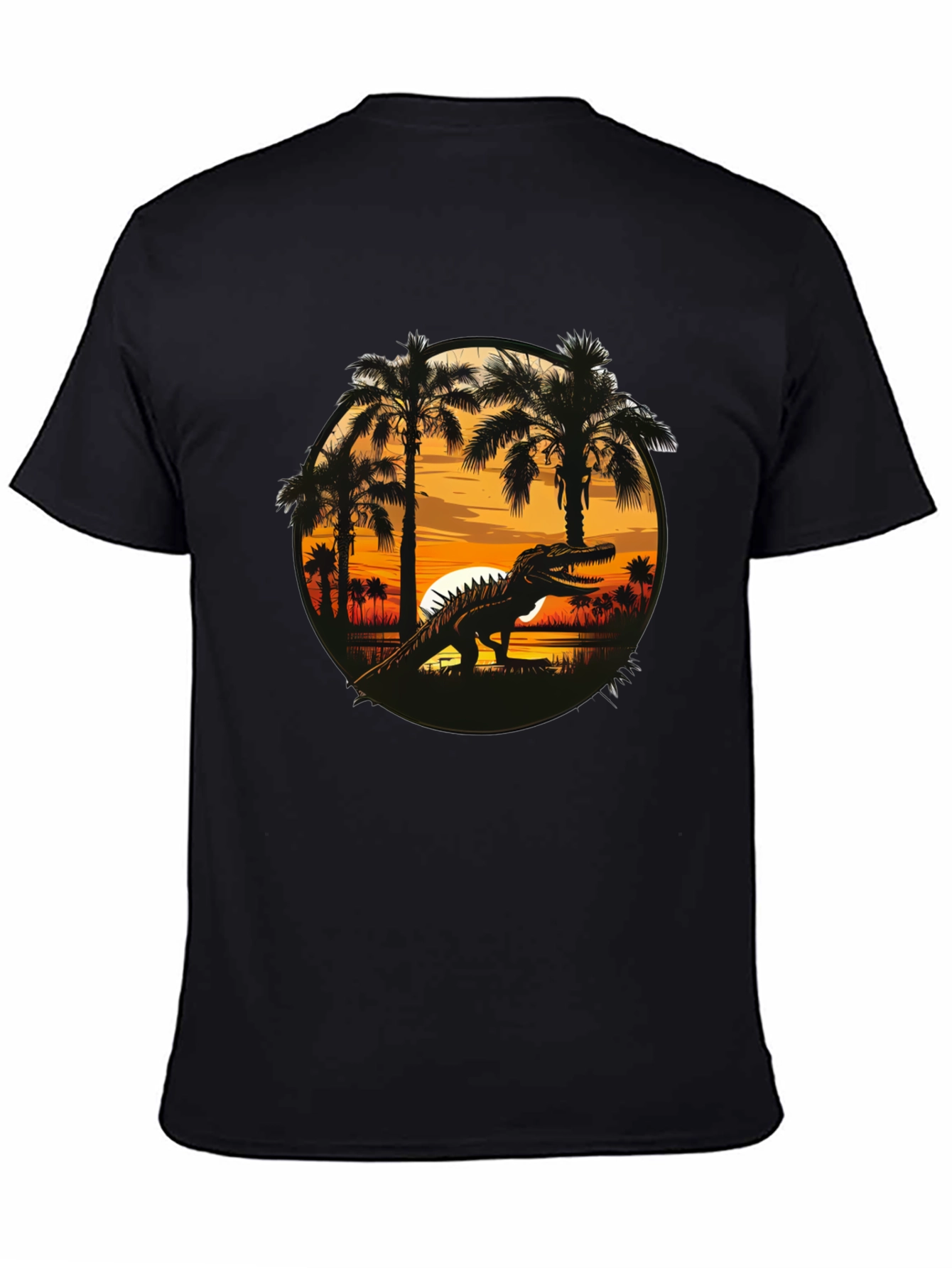 Dinosaur Sunset Graphic Tee