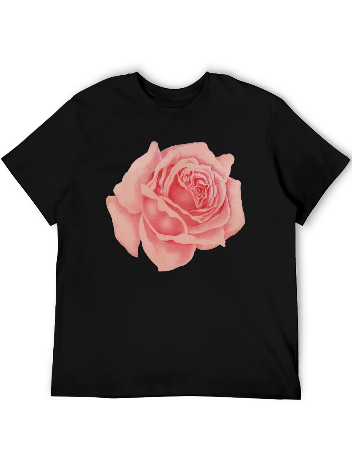 Rose Graphic Black T-Shirt
