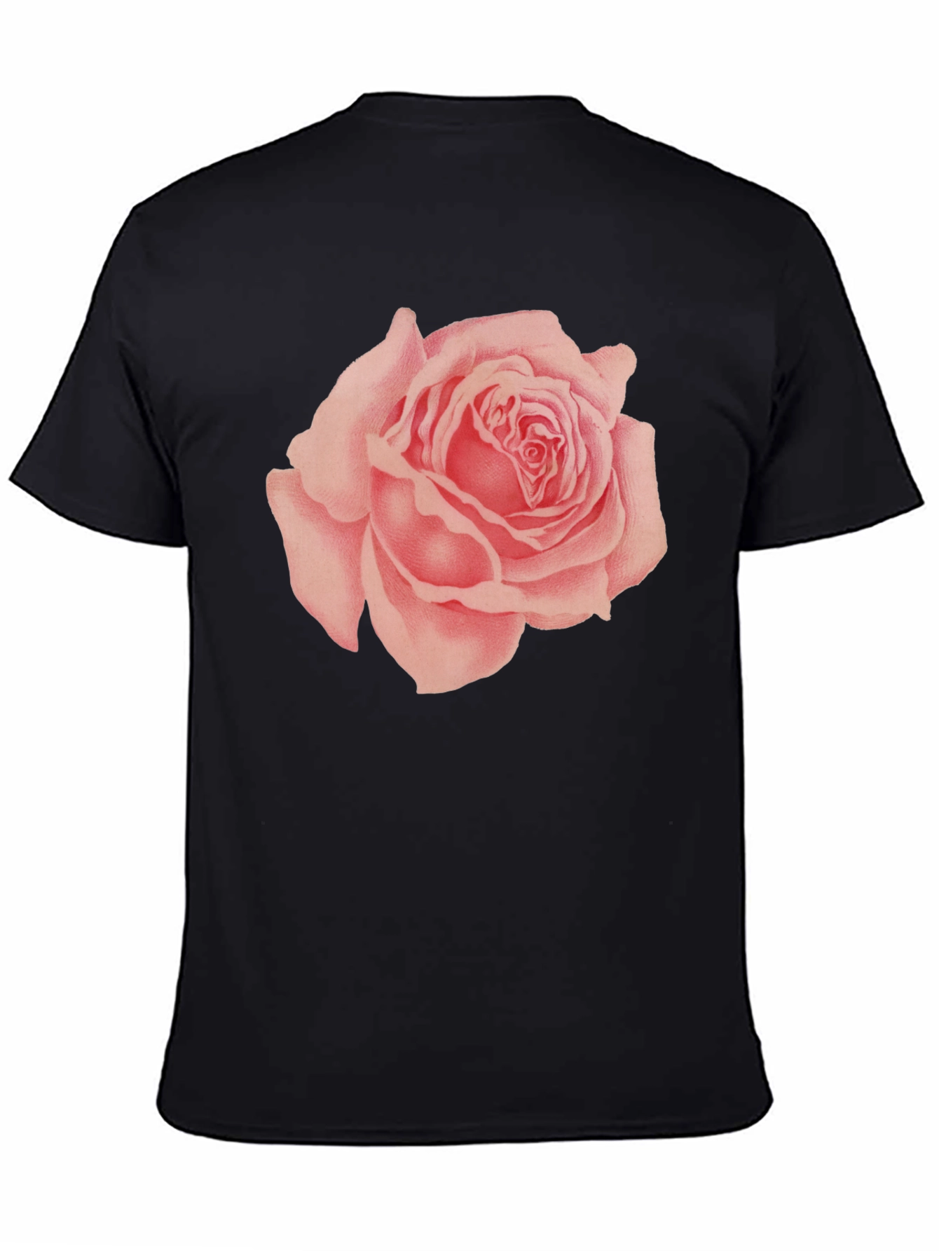 Rose Graphic Black T-Shirt