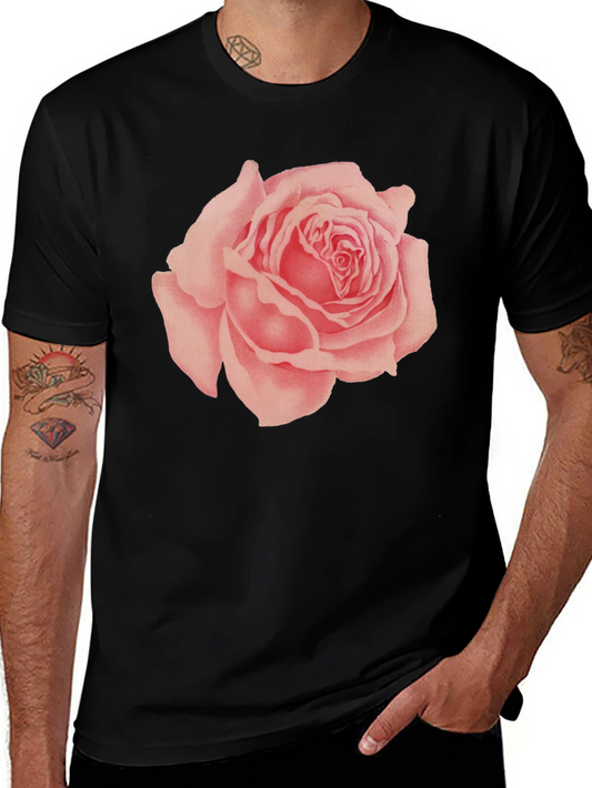 Rose Graphic Black T-Shirt