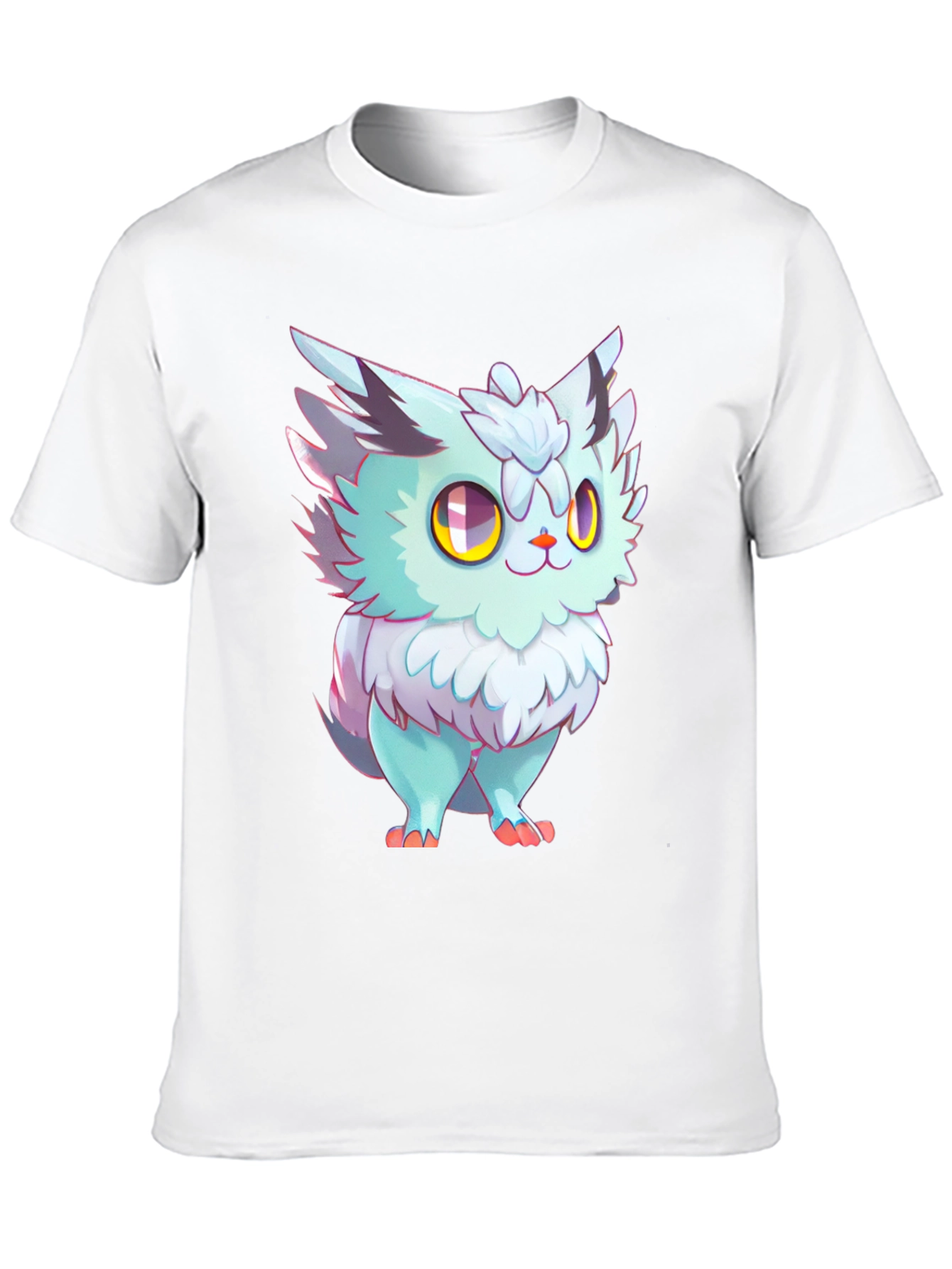 Cartoon Owl Graphic Black T-Shirt