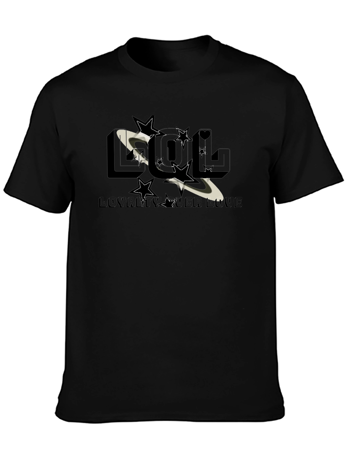 LOL Loyalty Over Love Graphic Print Tee