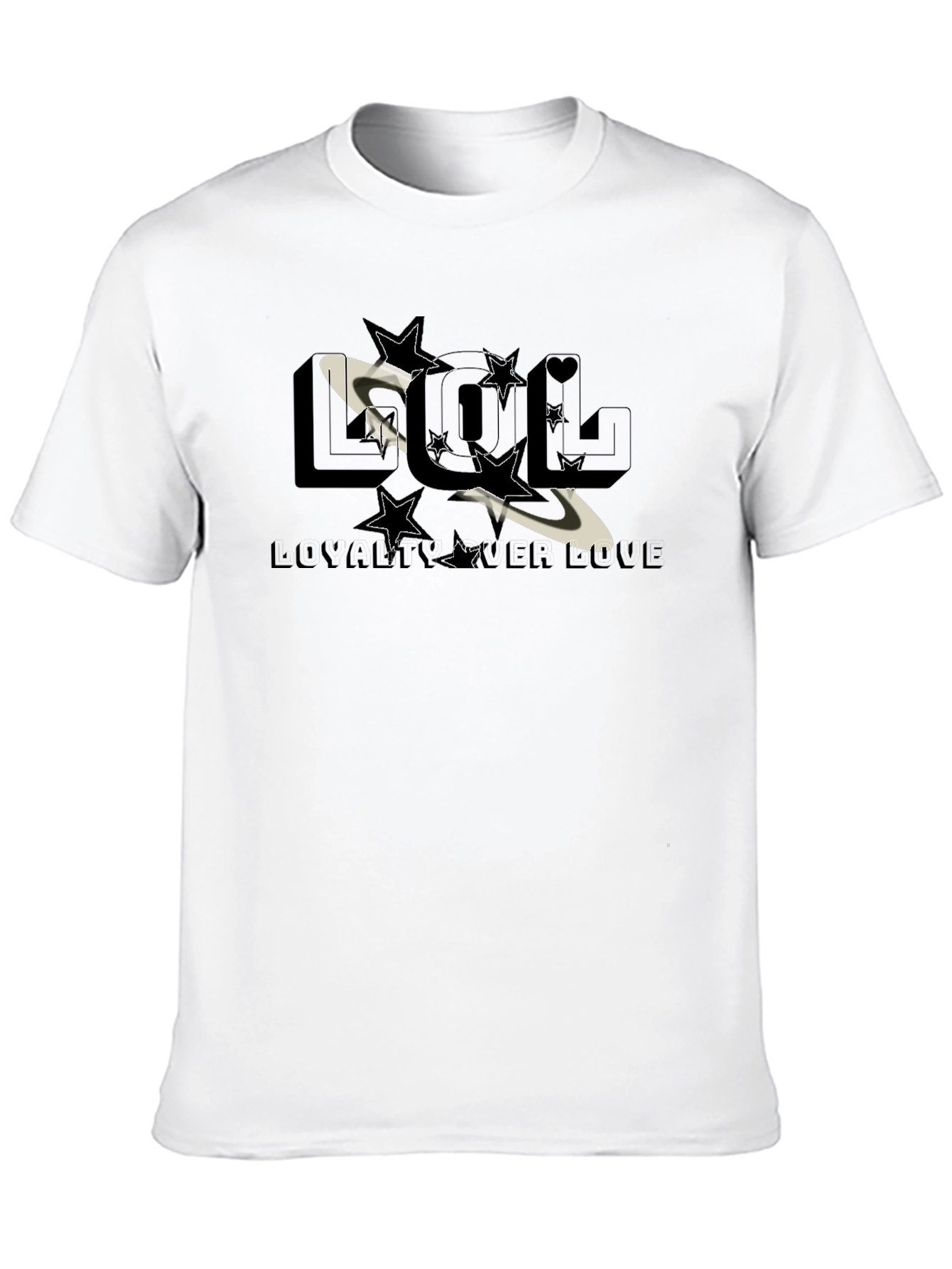 LOL Loyalty Over Love Graphic Print Tee