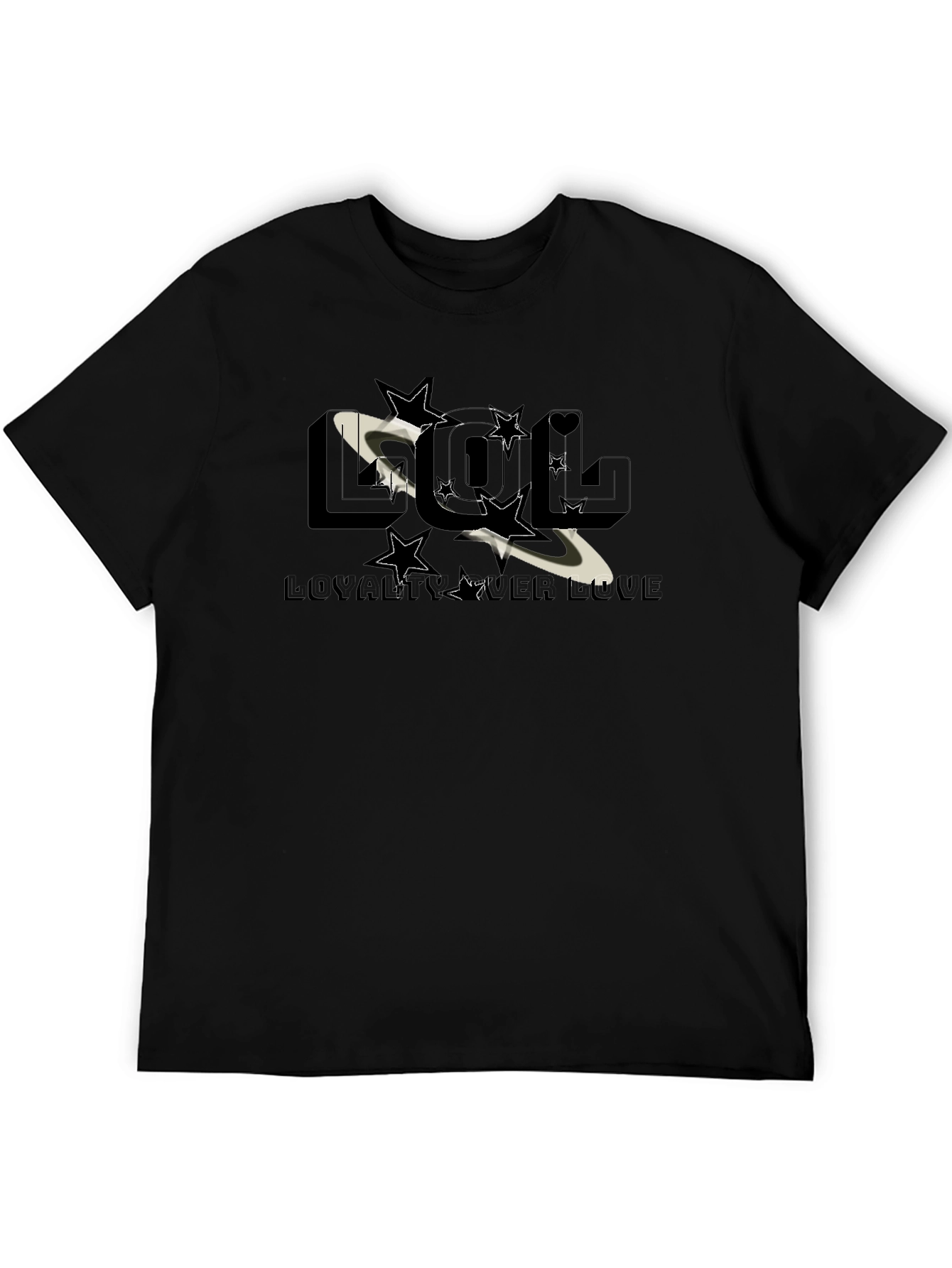 LOL Loyalty Over Love Graphic Print Tee