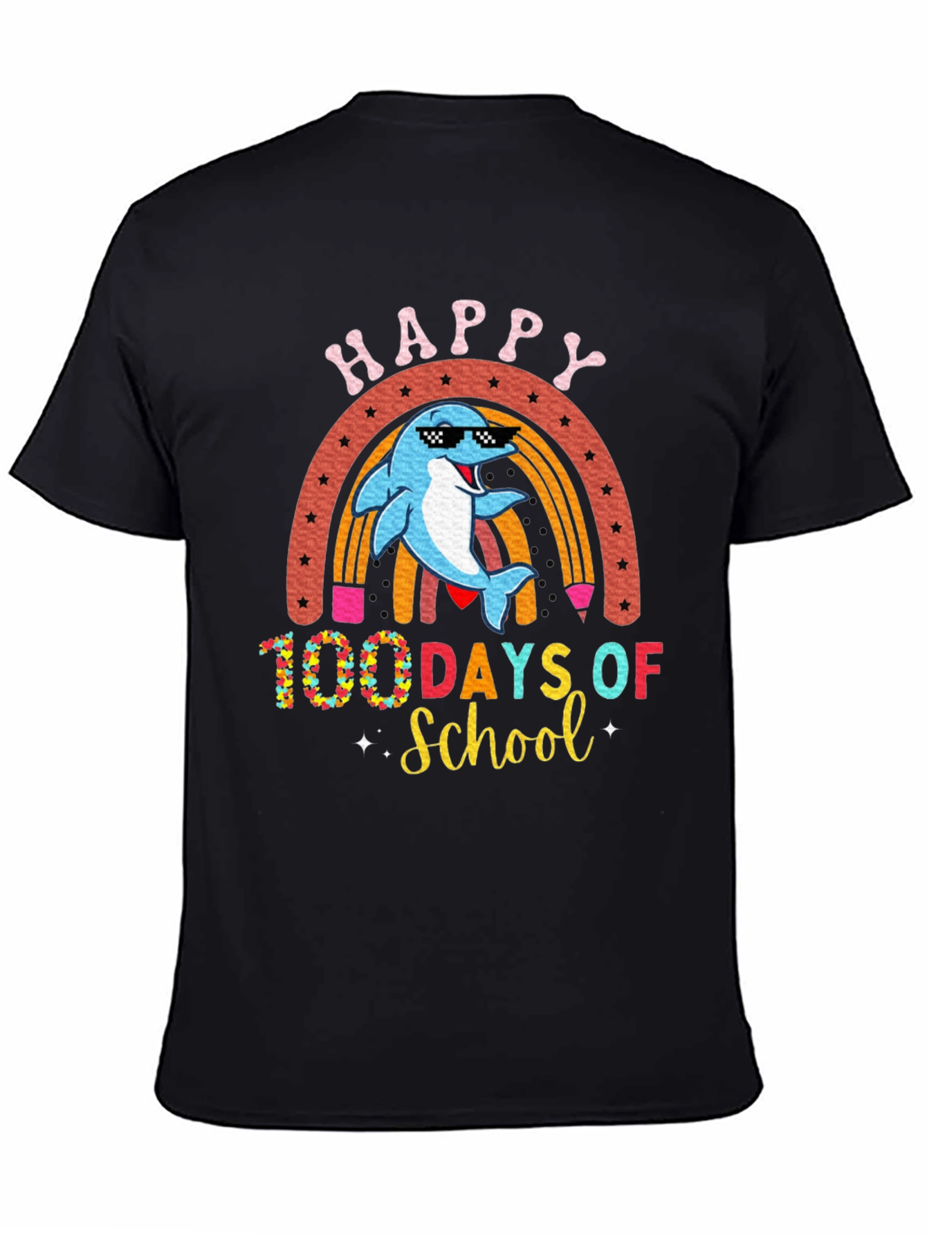 Happy 100 Days of School Dolphin T-Shirt