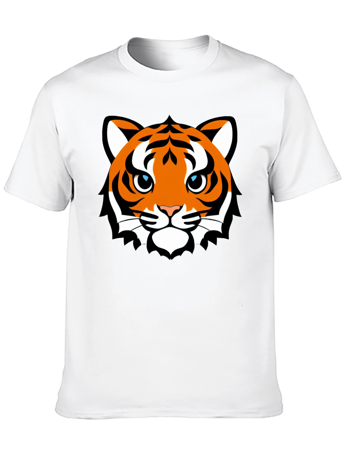 Tiger Face Graphic T-Shirt - Mens Black Tee