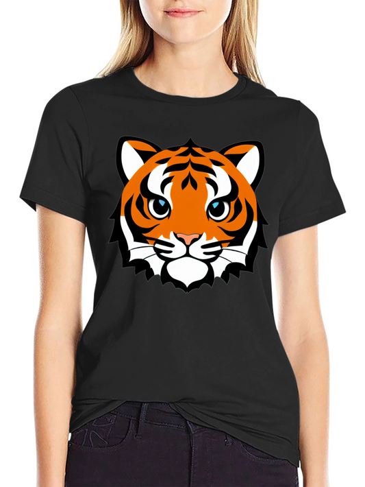 Tiger Face Graphic T-Shirt - Mens Black Tee