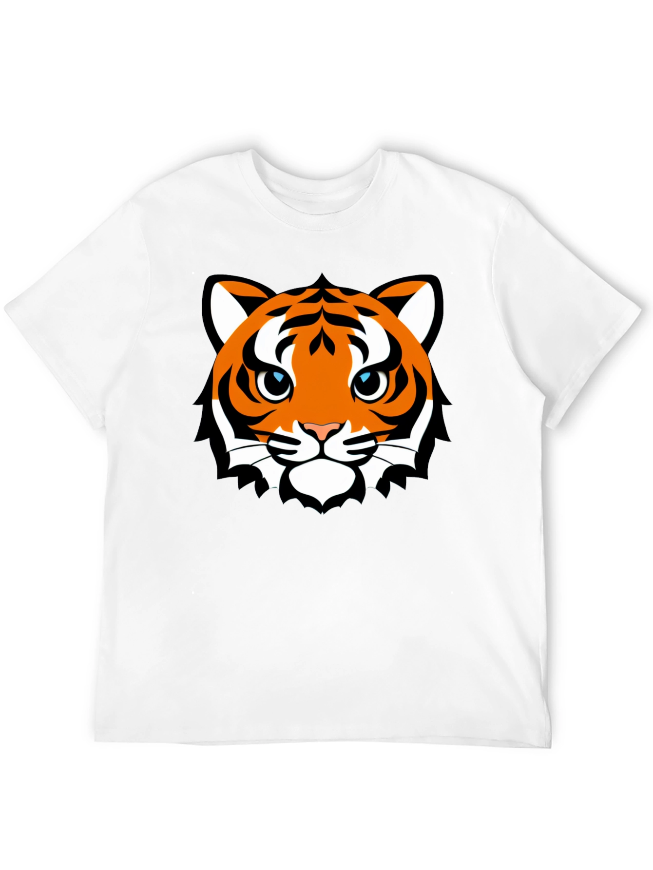 Tiger Face Graphic T-Shirt - Mens Black Tee