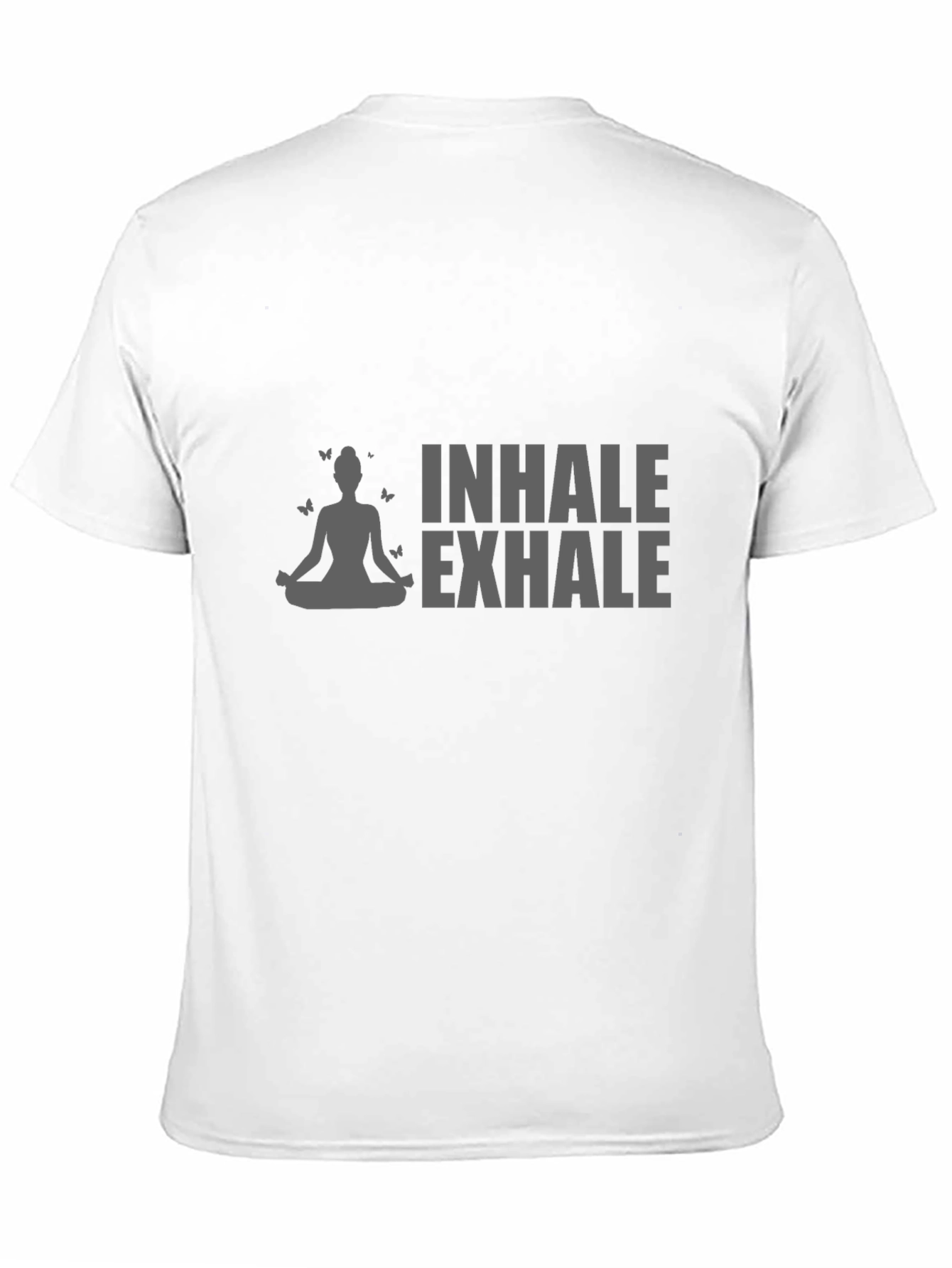Inhale Exhale Yoga Graphic Black T-Shirt