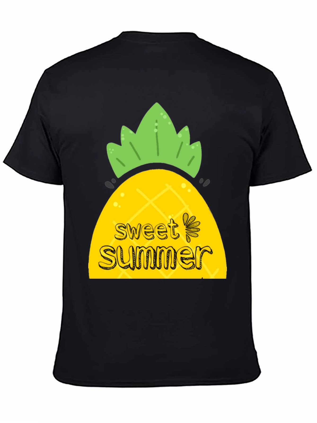 Sweet Summer Pineapple Graphic T-Shirt