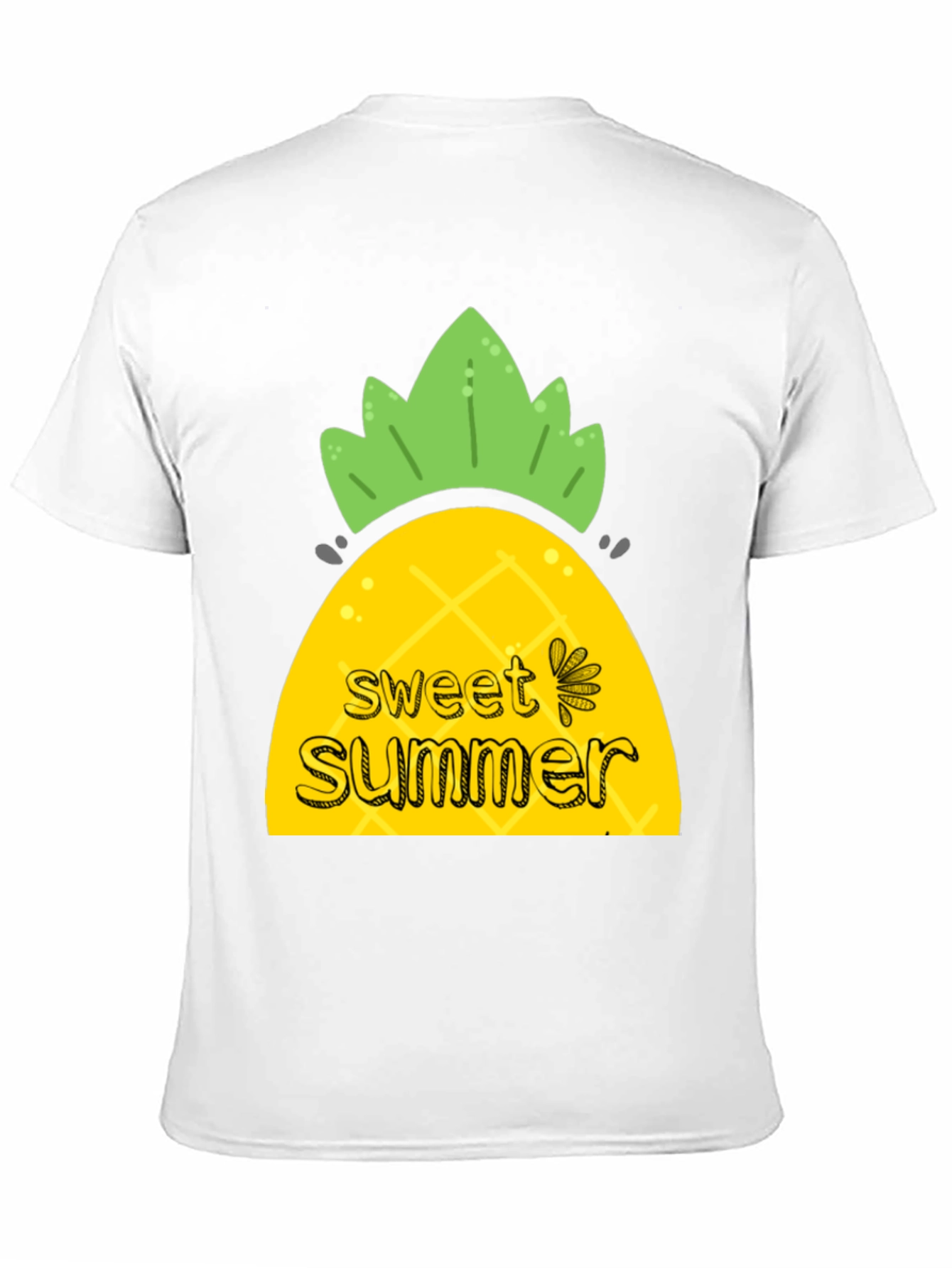 Sweet Summer Pineapple Graphic T-Shirt