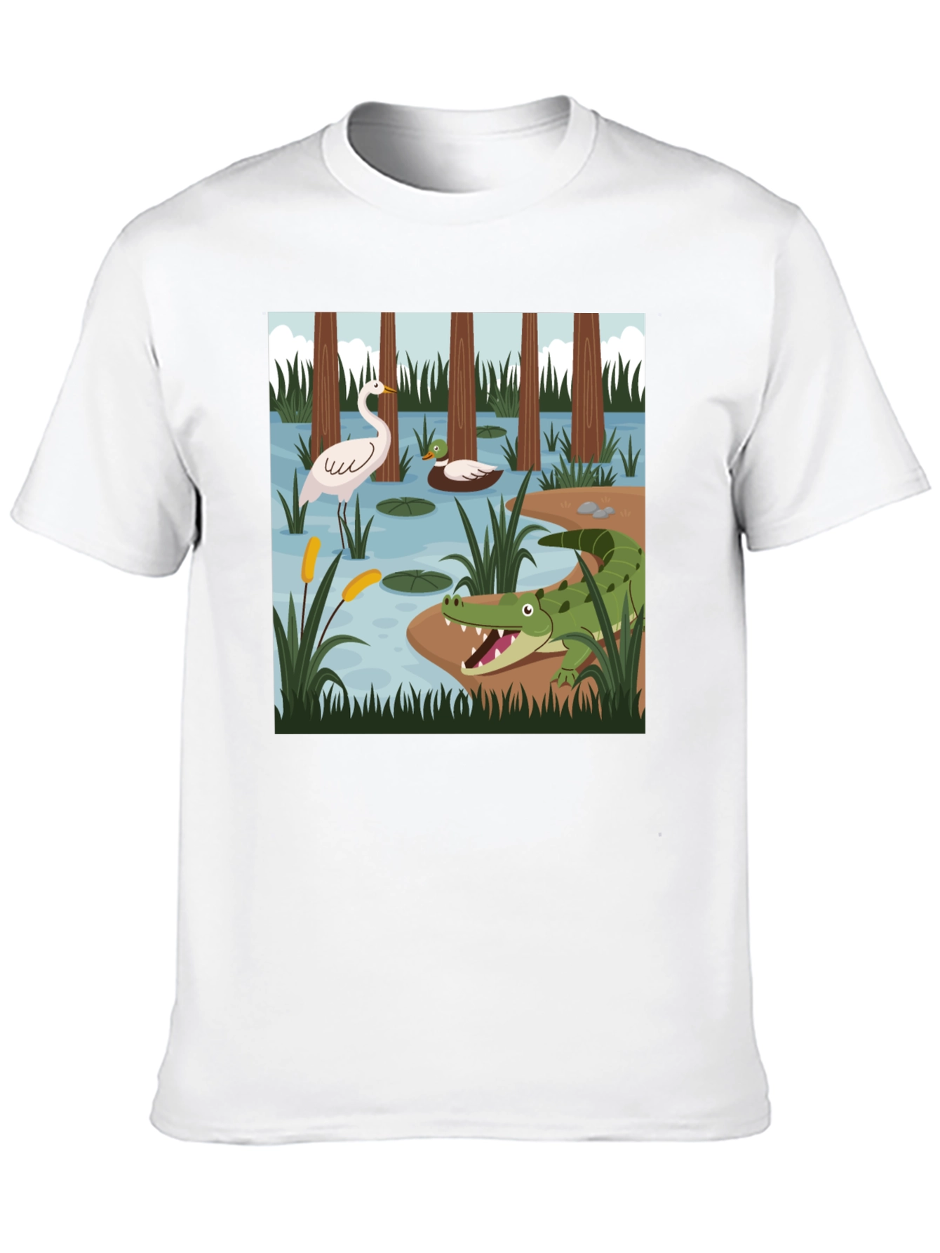 Swamp Life Graphic Tee - Mens Black T-Shirt