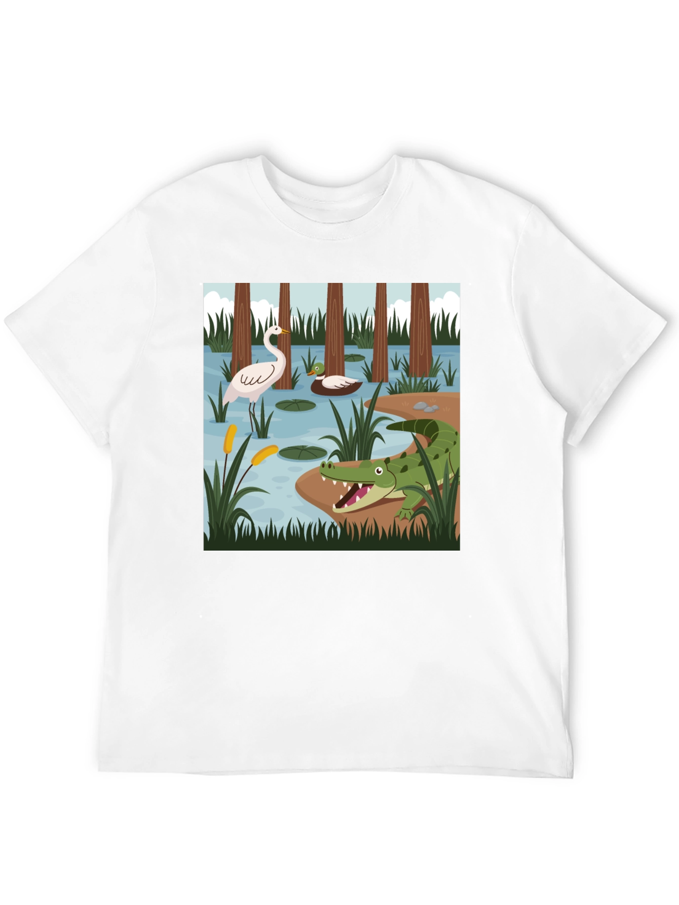 Swamp Life Graphic Tee - Mens Black T-Shirt