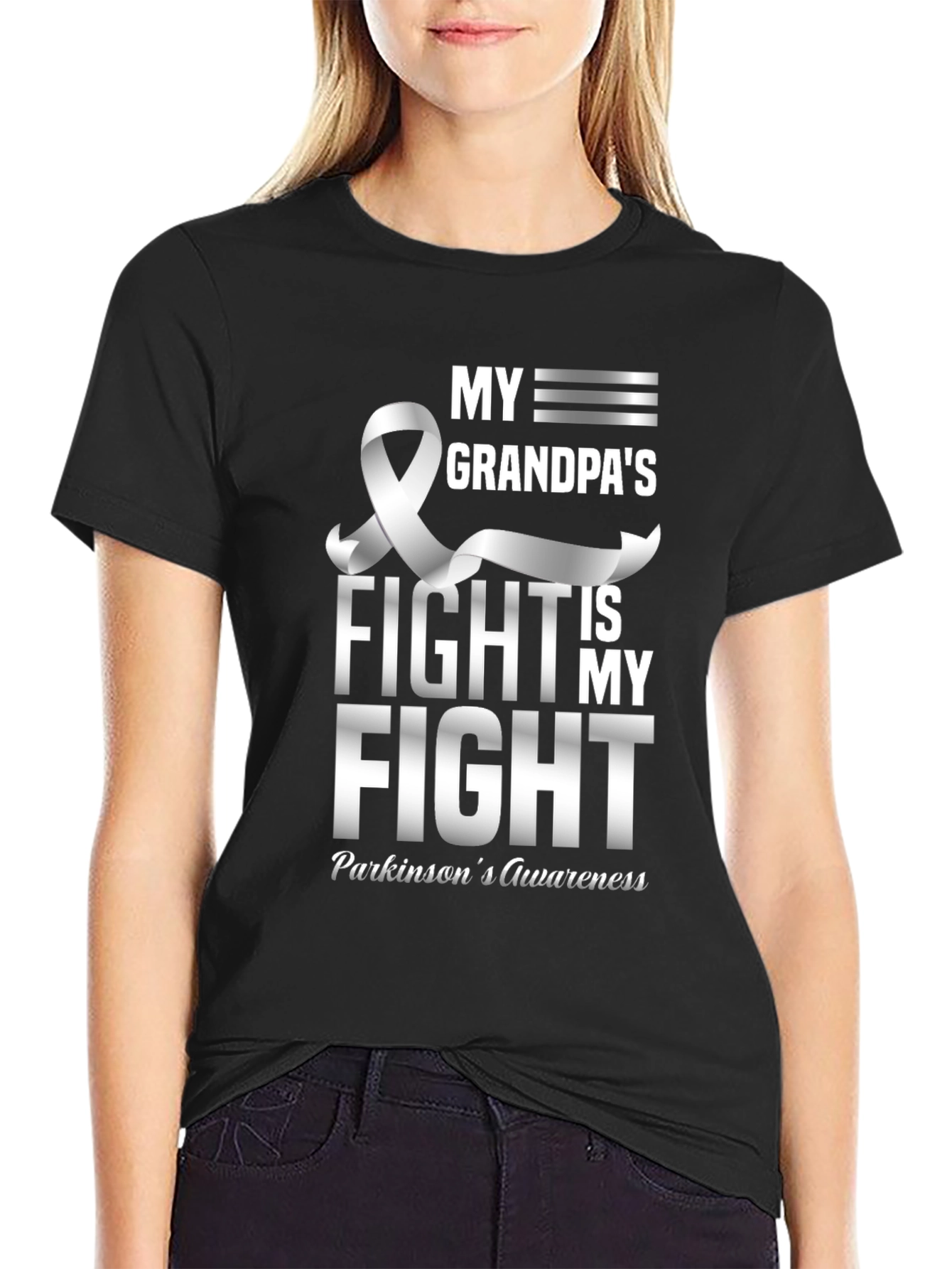 Parkinsons Awareness T-Shirt: My Grandpas Fight