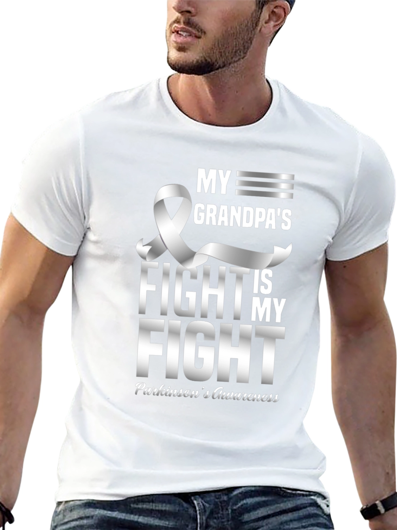 Parkinsons Awareness T-Shirt: My Grandpas Fight