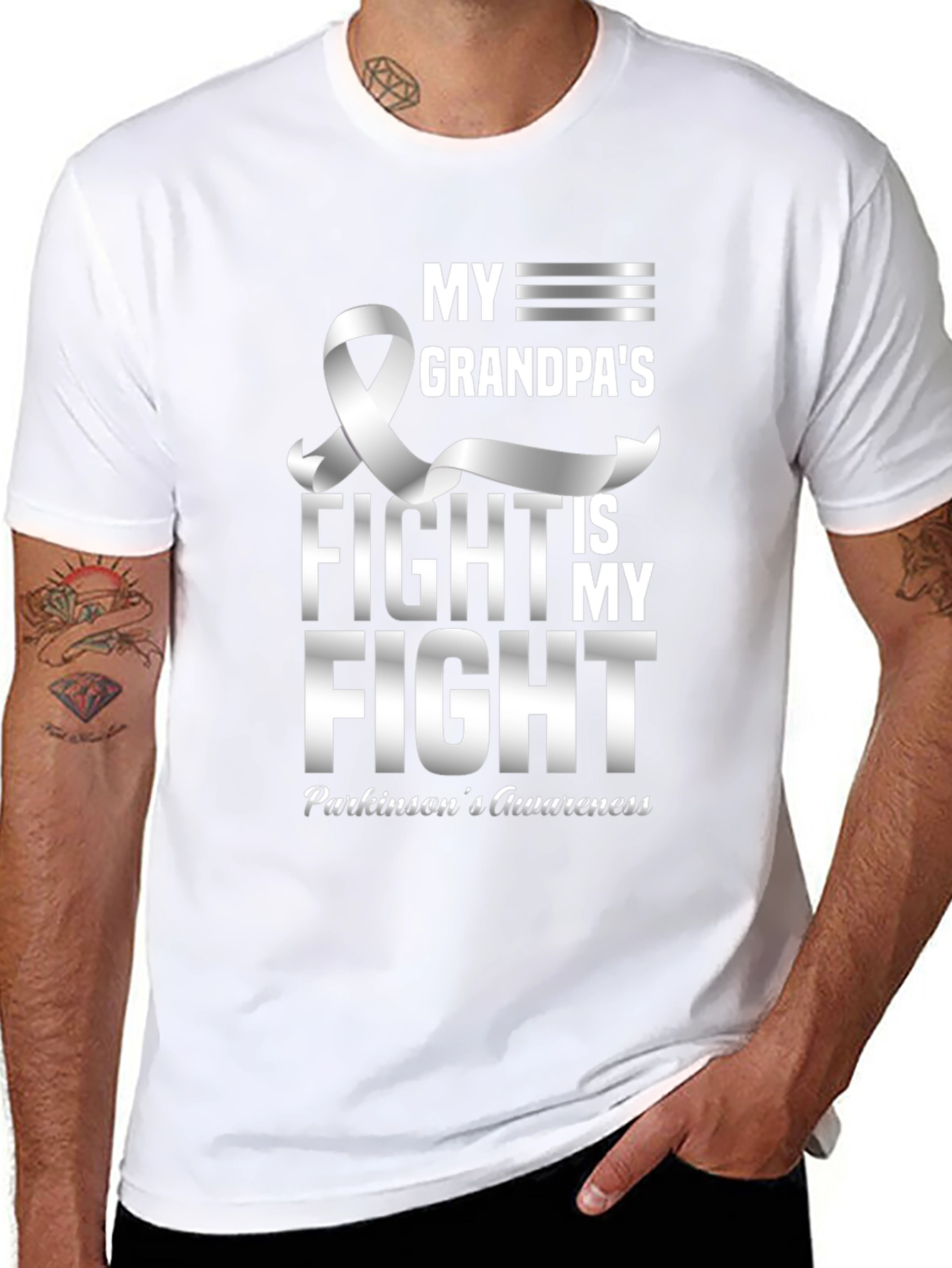 Parkinsons Awareness T-Shirt: My Grandpas Fight