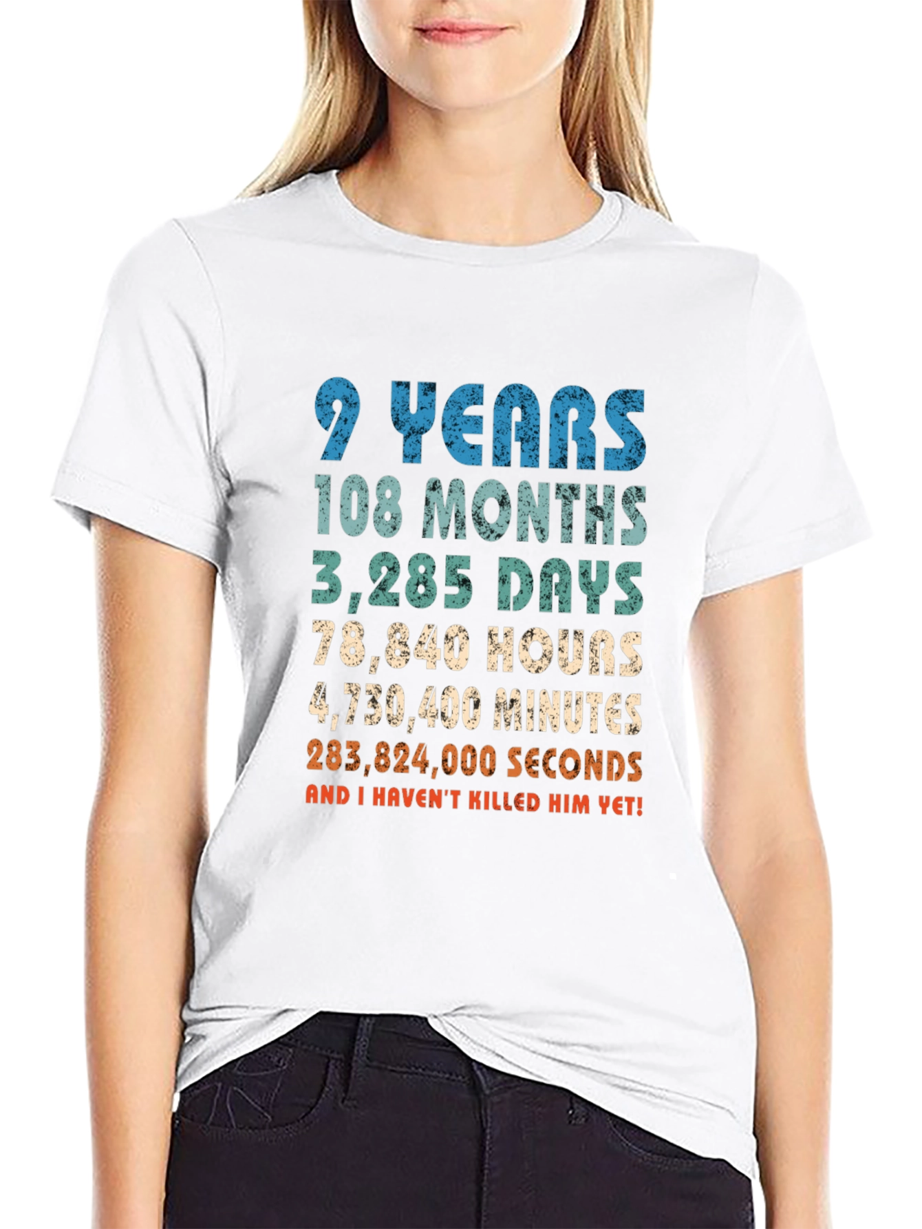 9 Years & Still Alive Funny Anniversary T-Shirt