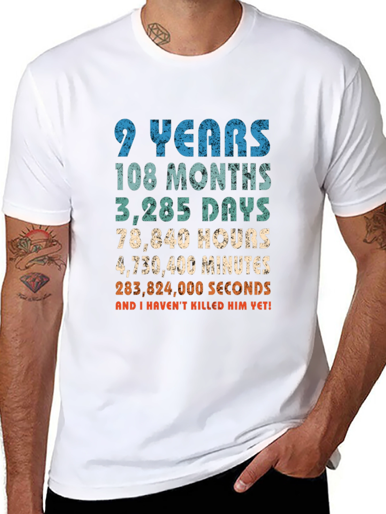 9 Years & Still Alive Funny Anniversary T-Shirt