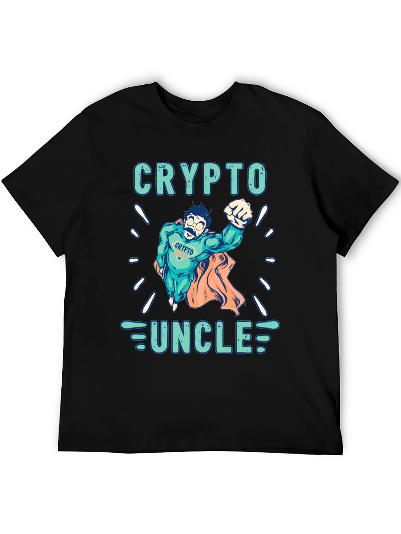 Crypto Uncle T-Shirt - Superhero Design