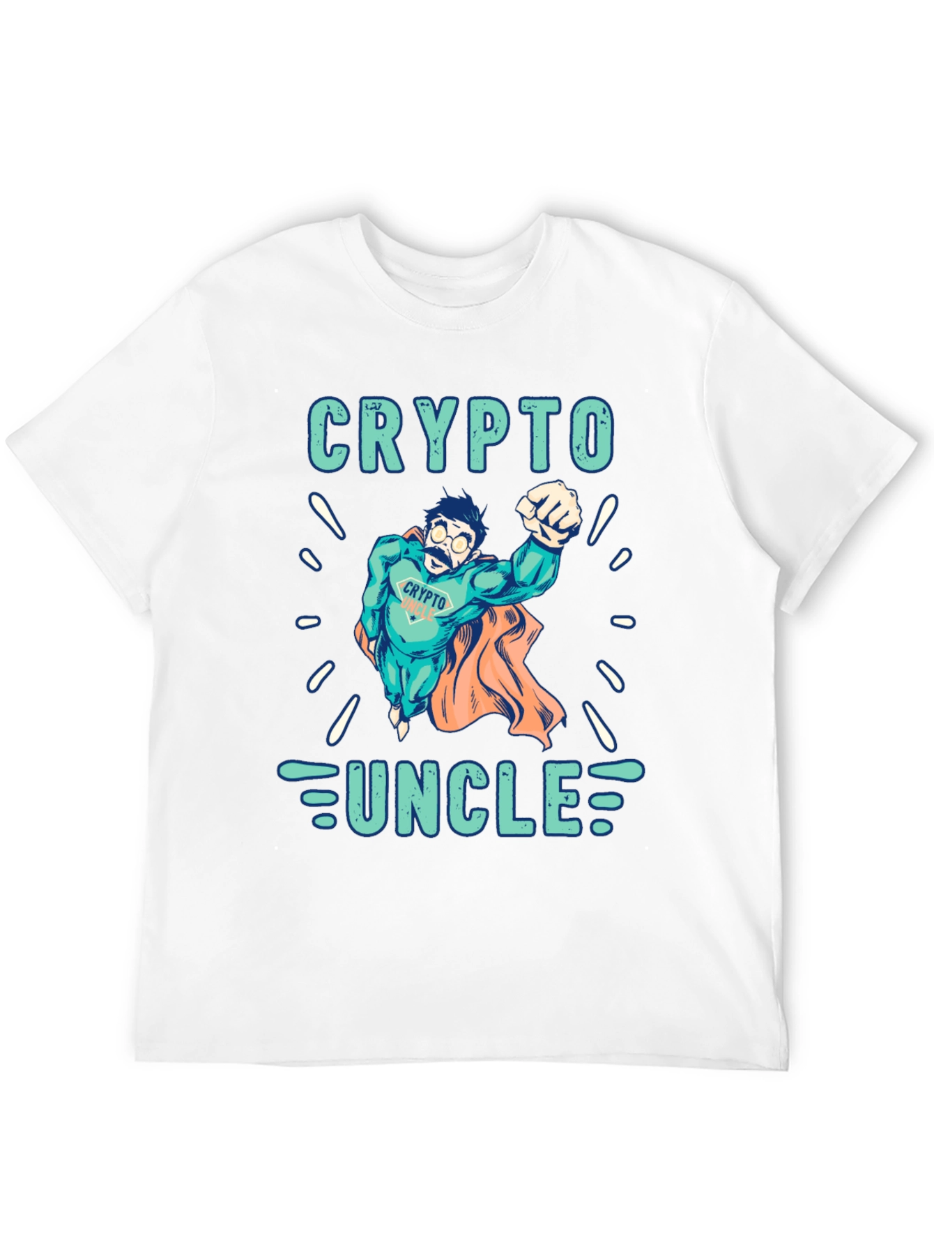 Crypto Uncle T-Shirt - Superhero Design