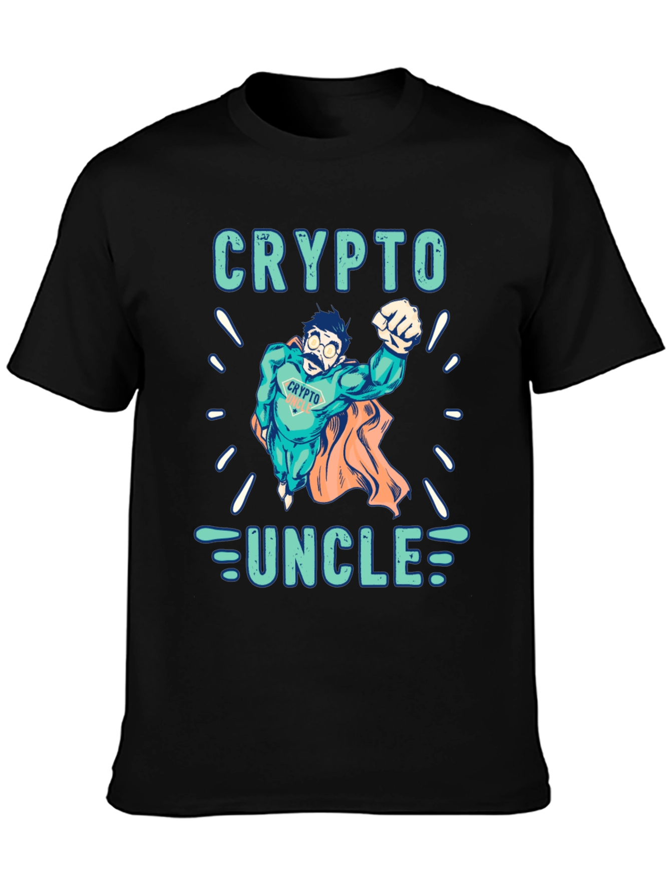 Crypto Uncle T-Shirt - Superhero Design