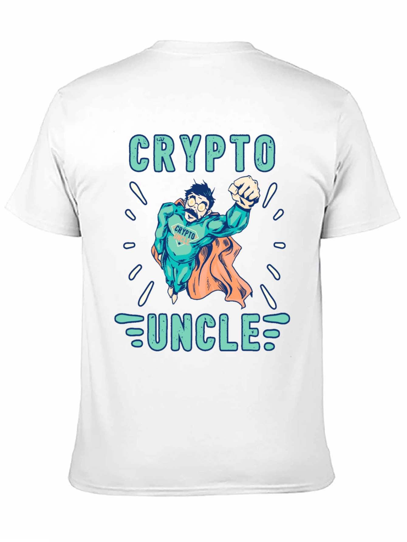 Crypto Uncle T-Shirt - Superhero Design