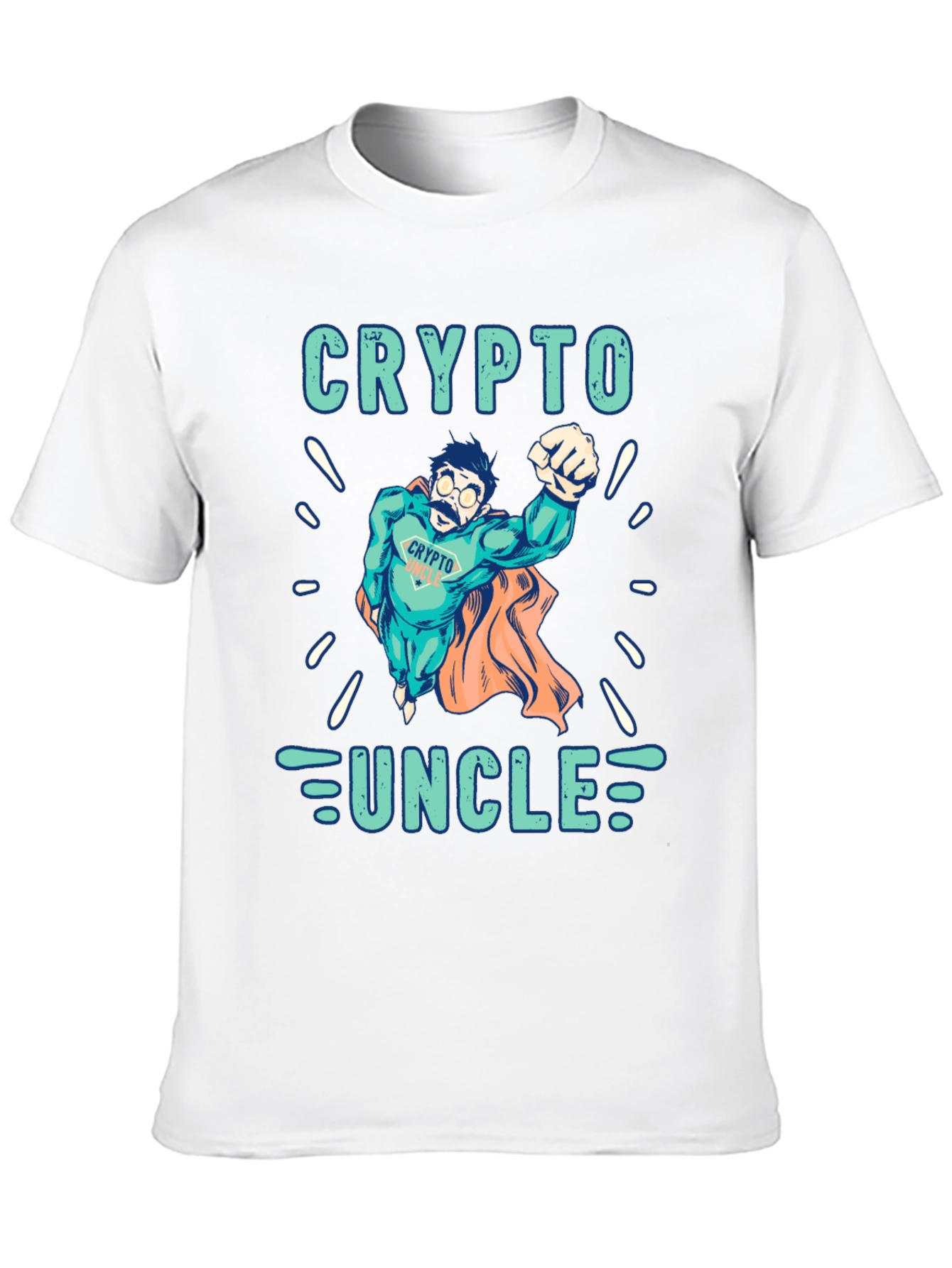 Crypto Uncle T-Shirt - Superhero Design