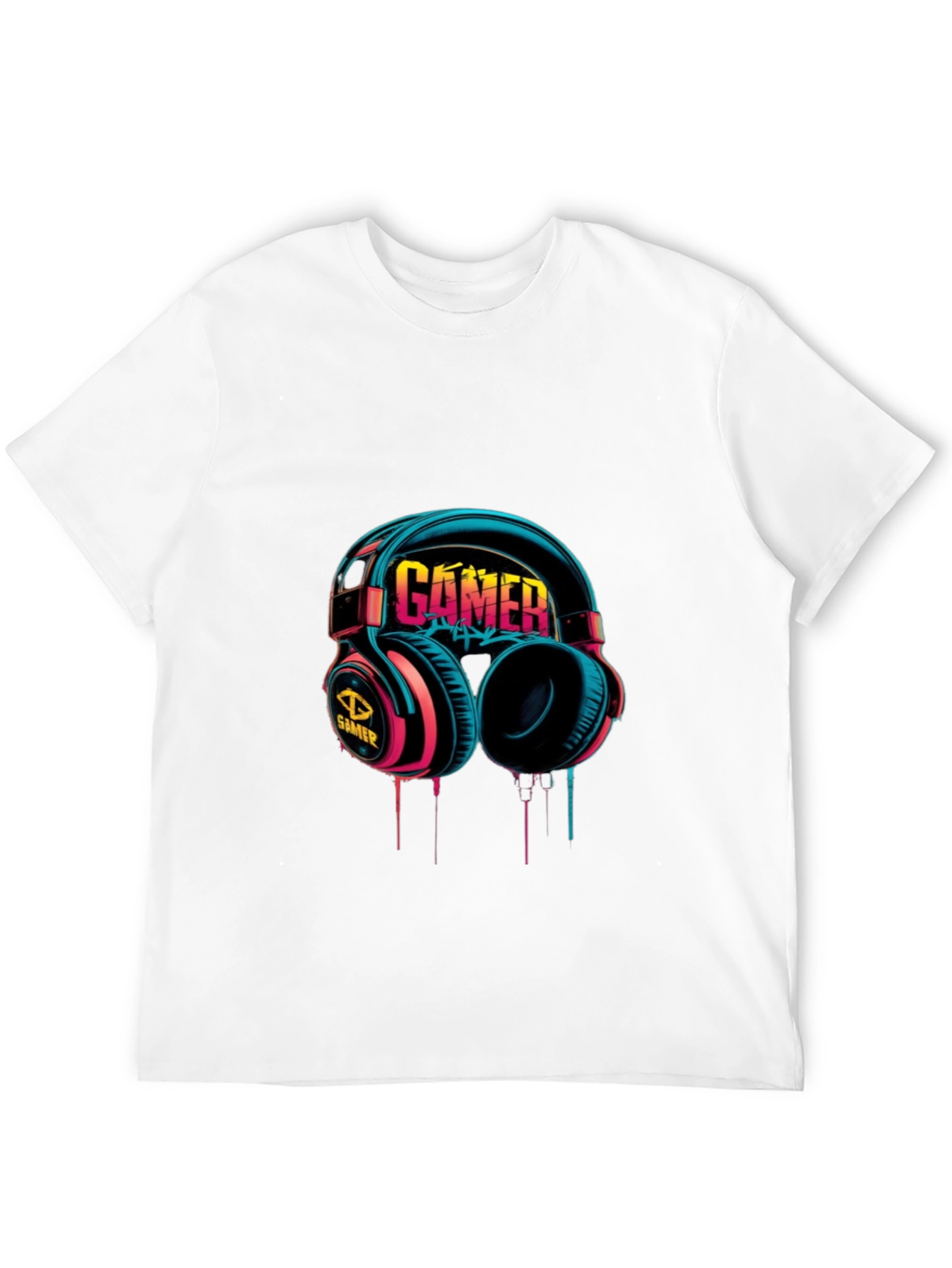 Gamer Headset Graphic T-Shirt - Cool Gaming Tee