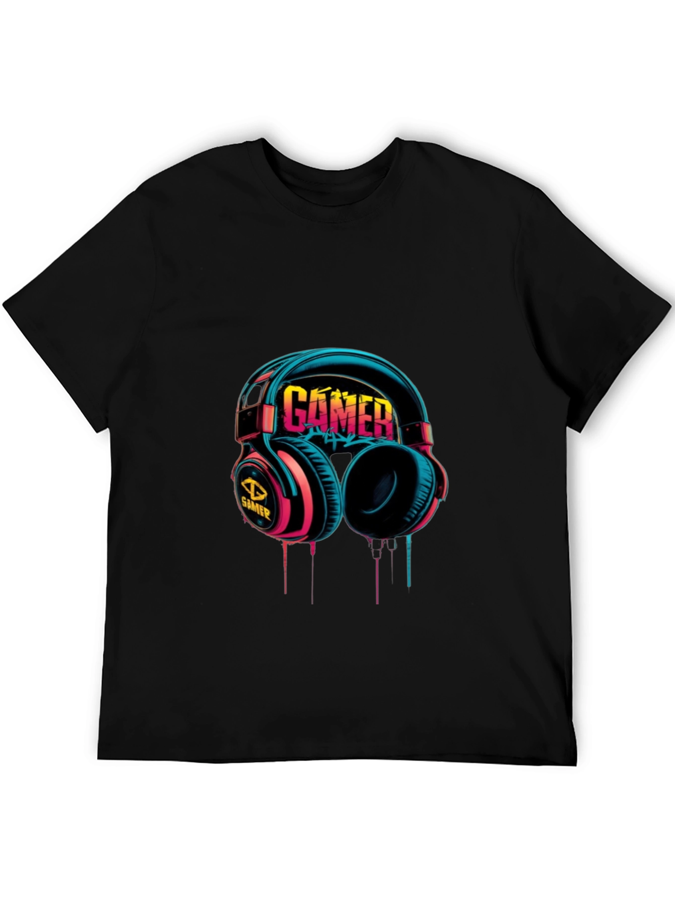 Gamer Headset Graphic T-Shirt - Cool Gaming Tee