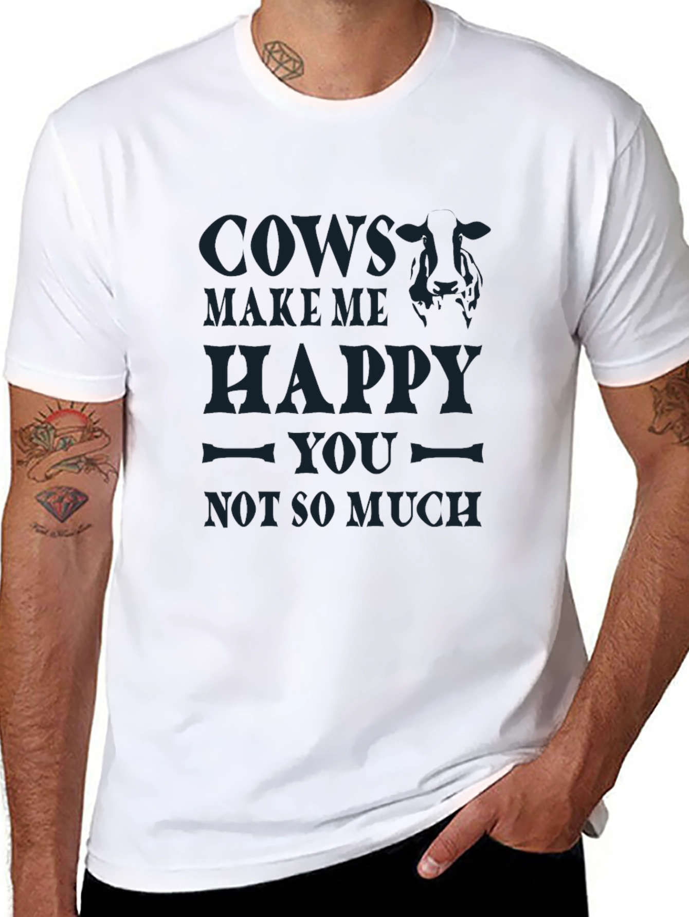 Cows Make Me Happy Graphic Tee