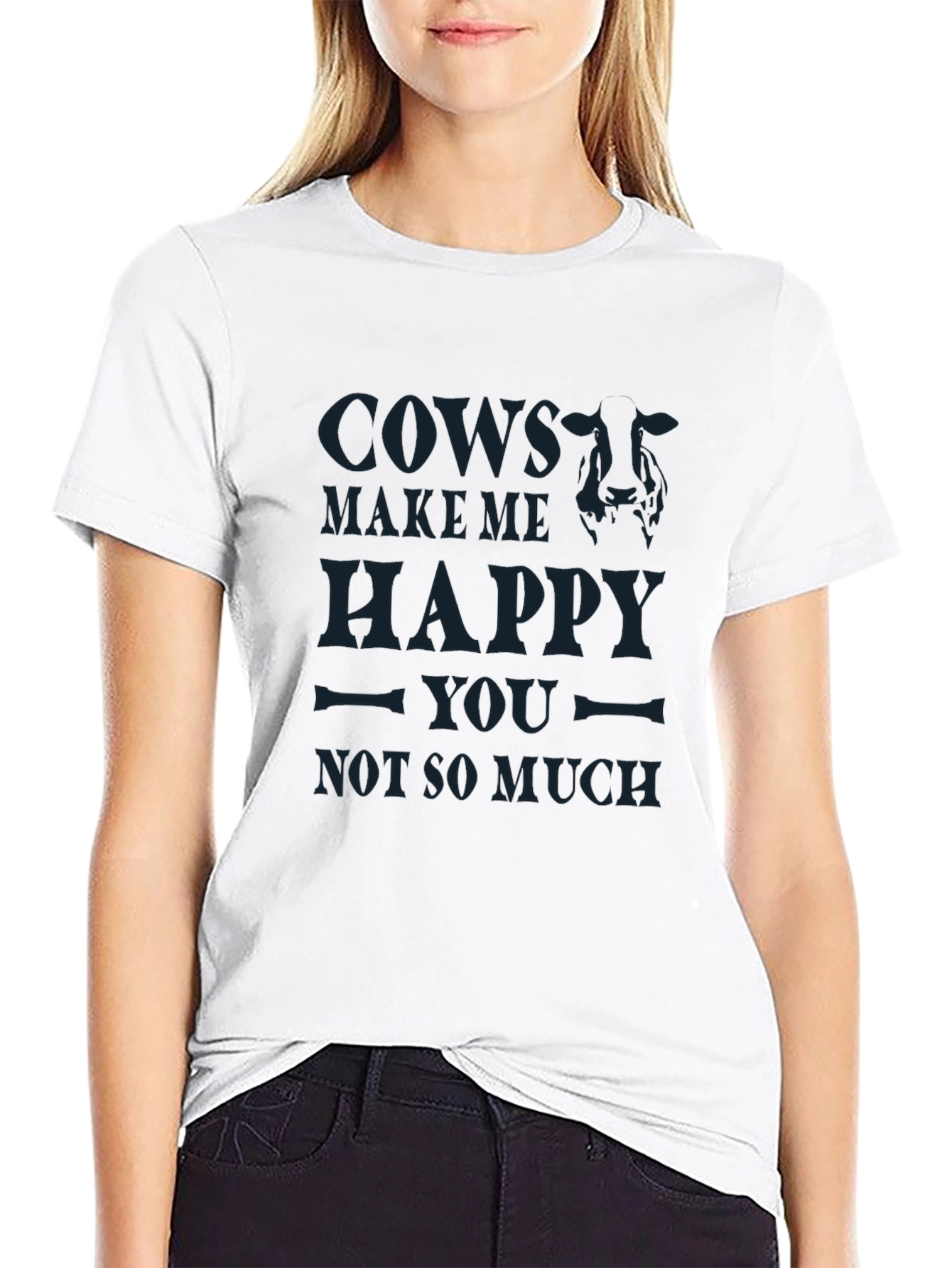 Cows Make Me Happy Graphic Tee