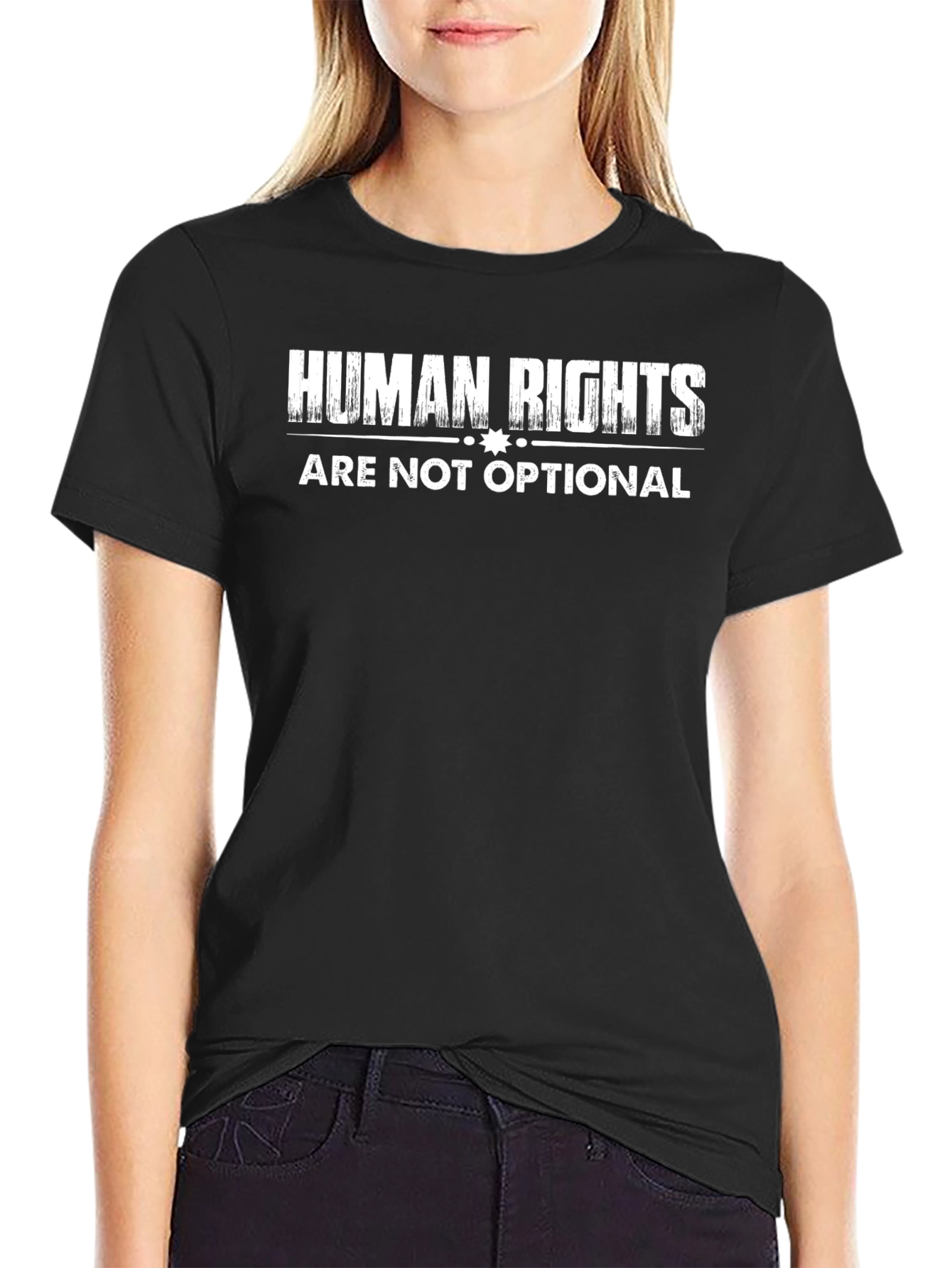 Human Rights Are Not Optional Black T-Shirt