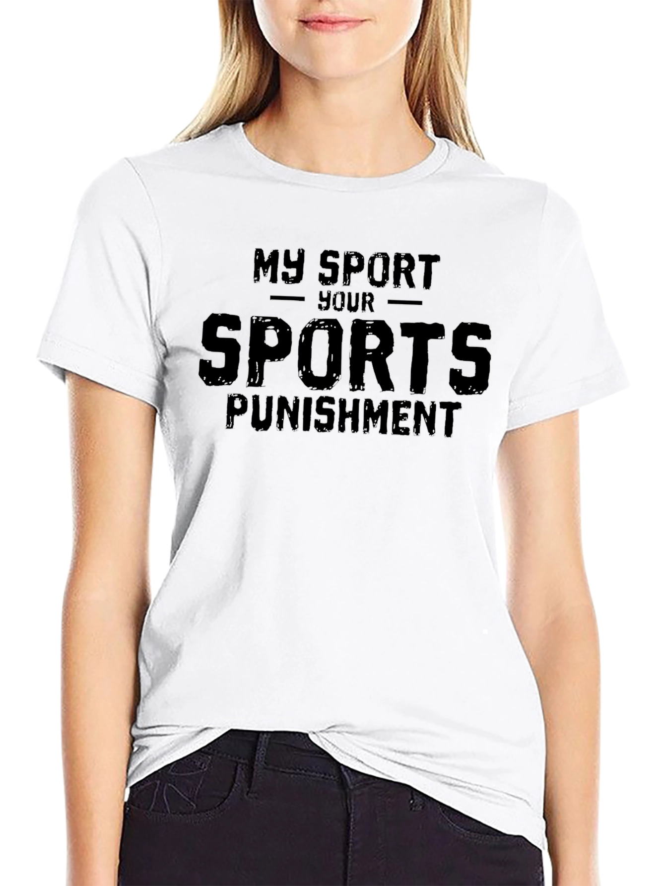 My Sport Your Sports Punishment Black T-Shirt