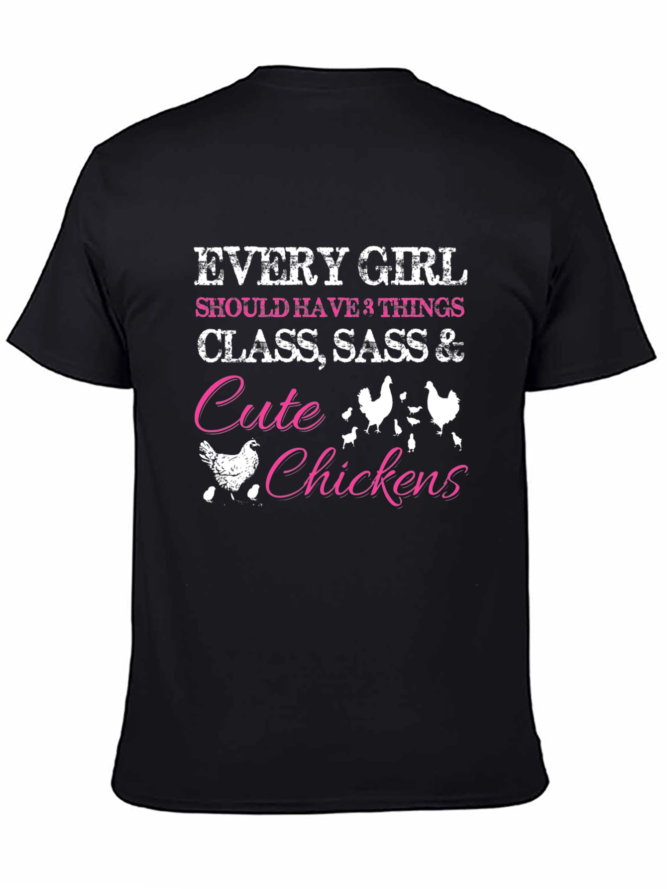 Cute Chickens Womens Graphic Tee